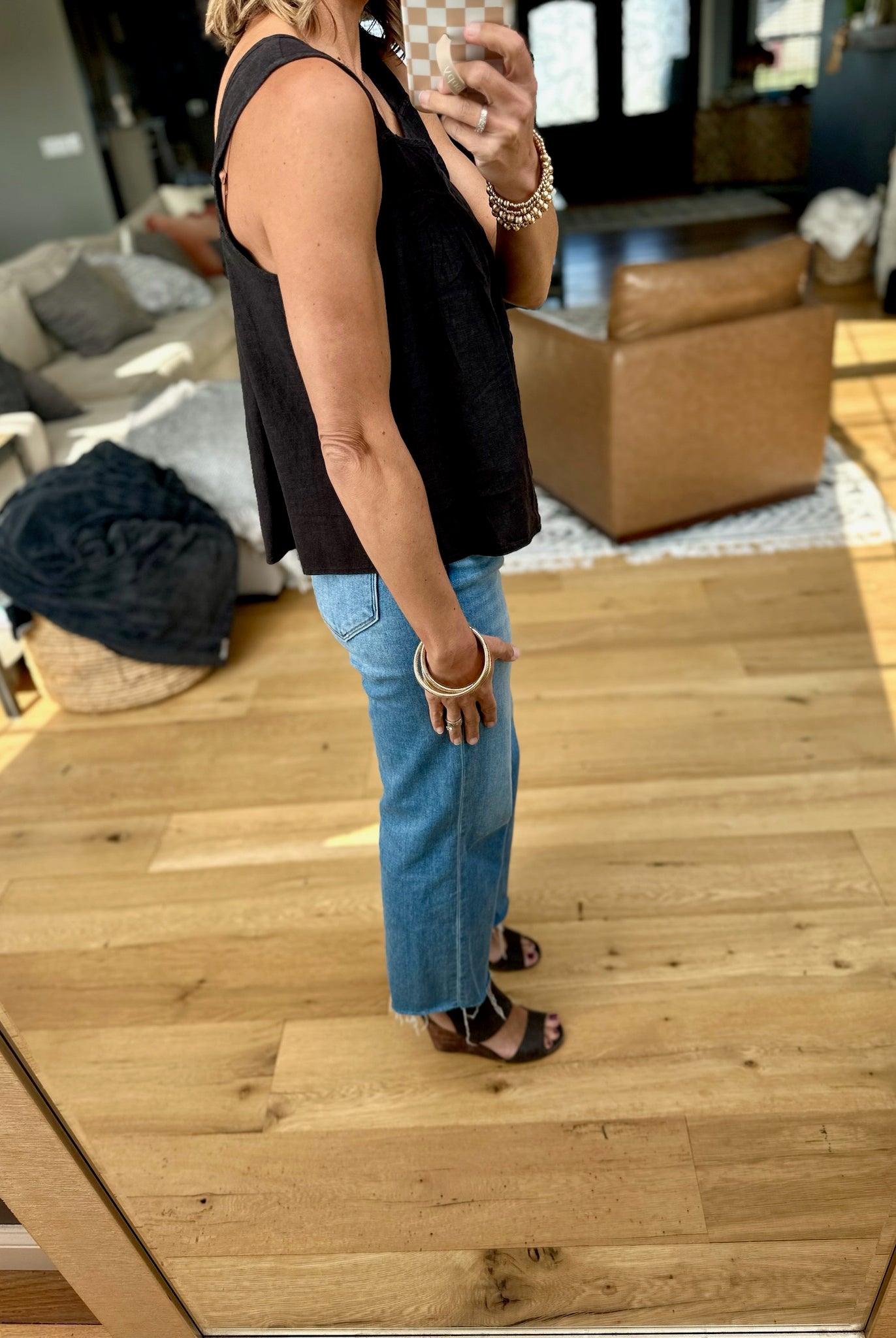 Put You First Flow Top - Black-Thread & Supply-Anna Kaytes Boutique, Women's Fashion Boutique in Grinnell, Iowa