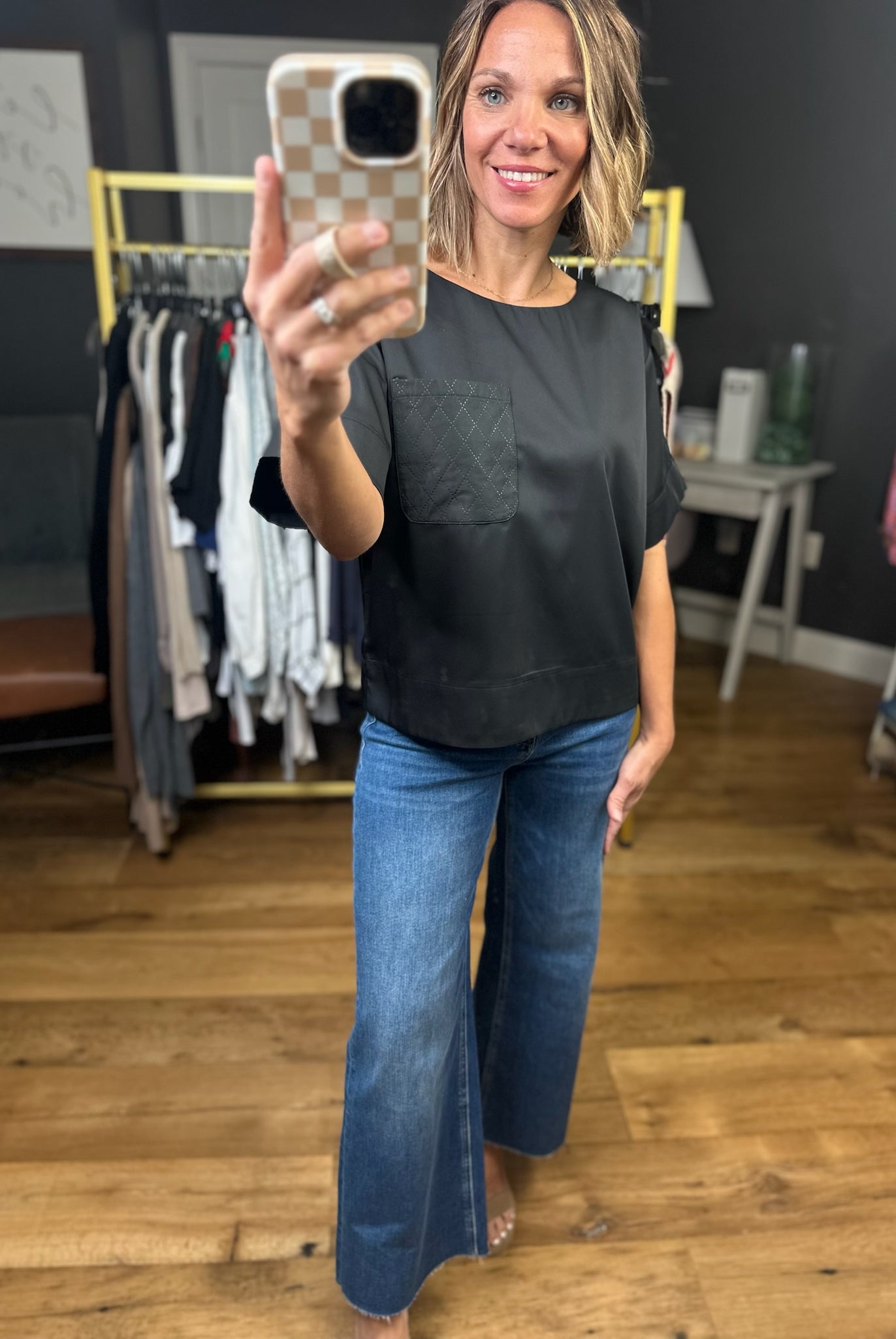 Run This Show Drop-Sleeve Top - Black-Jodifl-Anna Kaytes Boutique, Women's Fashion Boutique in Grinnell, Iowa