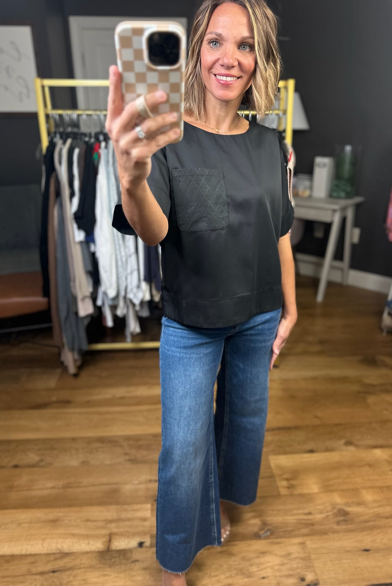 Run This Show Drop-Sleeve Top - Black-Jodifl-Anna Kaytes Boutique, Women's Fashion Boutique in Grinnell, Iowa