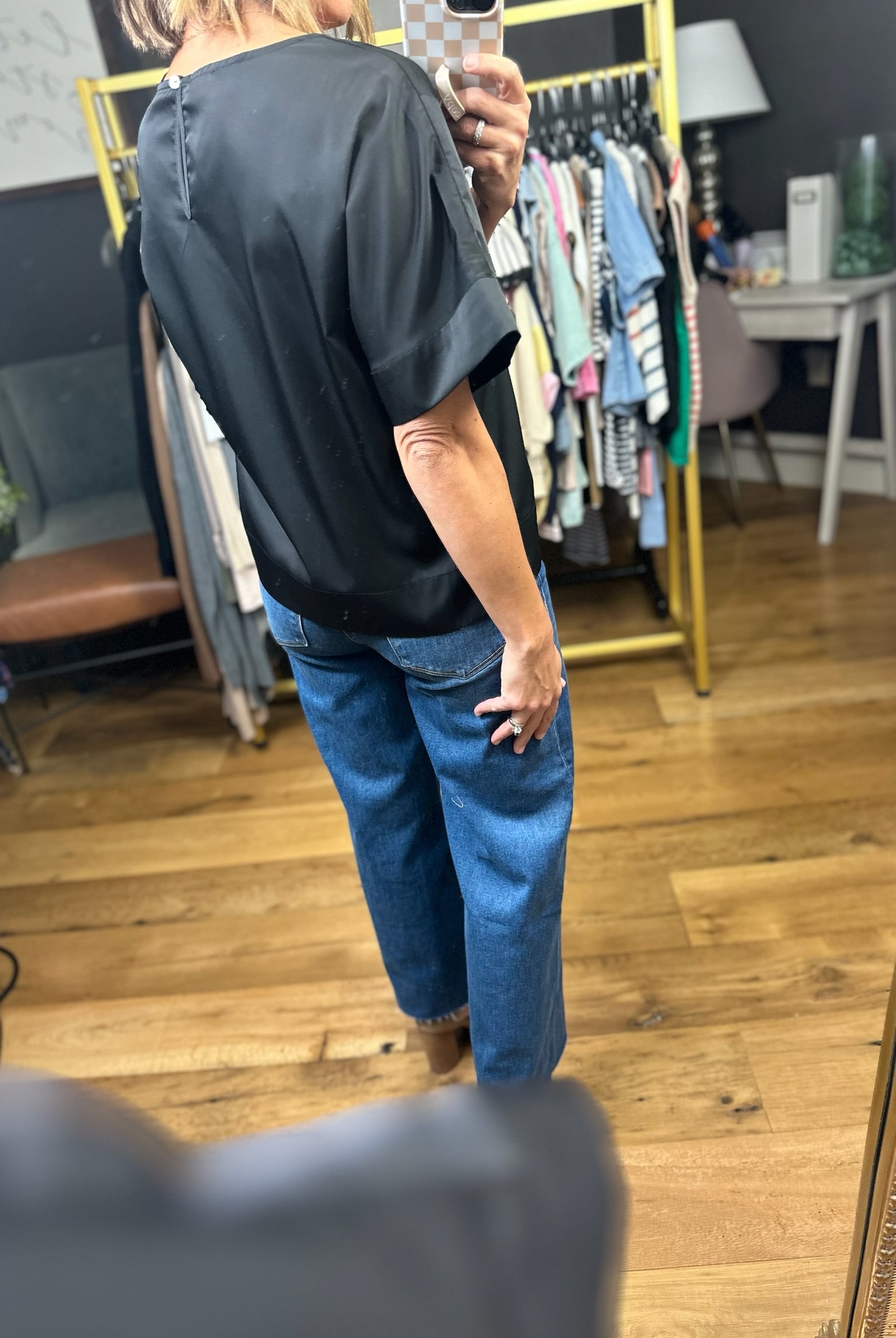 Run This Show Drop-Sleeve Top - Black-Jodifl-Anna Kaytes Boutique, Women's Fashion Boutique in Grinnell, Iowa