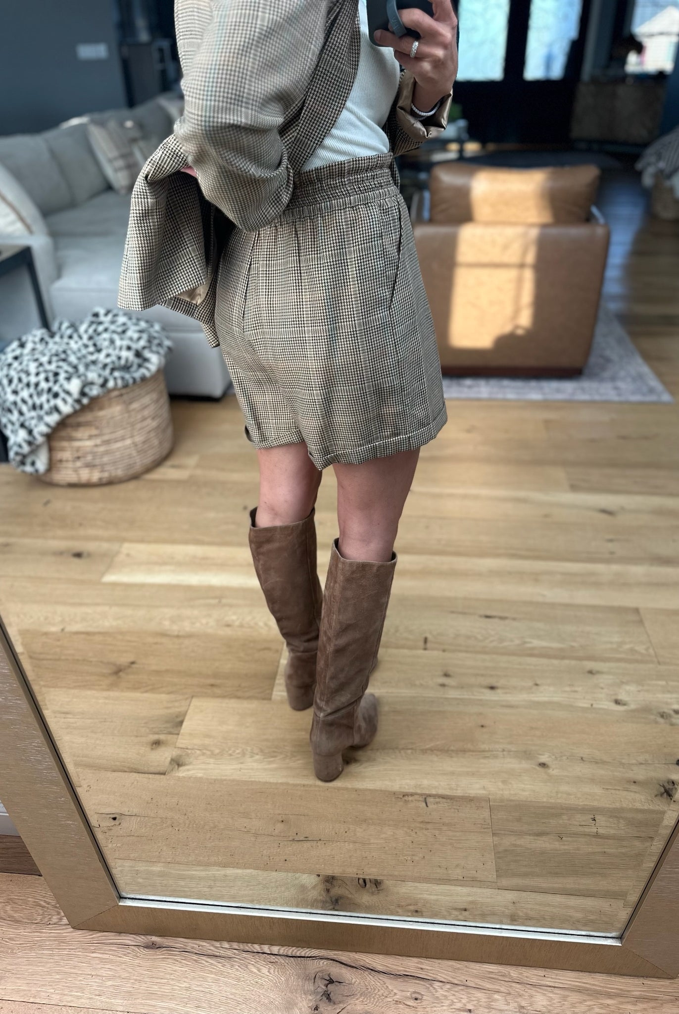 Back to Business Blazer + Short Set-Skies Are Blue-Anna Kaytes Boutique, Women's Fashion Boutique in Grinnell, Iowa