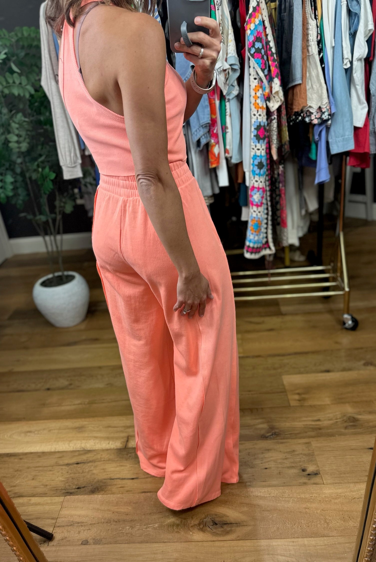 The Right Mood Crop Tank + Pant Set-Pants-La Biz-Anna Kaytes Boutique, Women's Fashion Boutique in Grinnell, Iowa