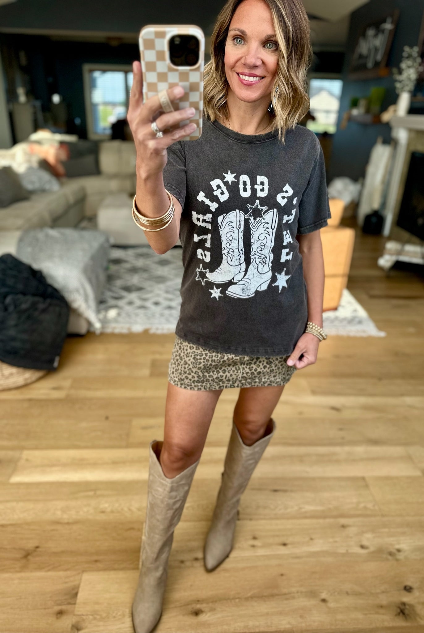 Let's Go Girls Graphic Tee - Black-Zutter-Anna Kaytes Boutique, Women's Fashion Boutique in Grinnell, Iowa