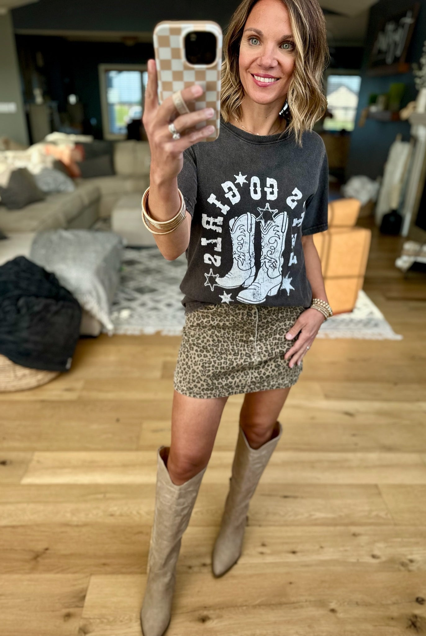 Let's Go Girls Graphic Tee - Black-Zutter-Anna Kaytes Boutique, Women's Fashion Boutique in Grinnell, Iowa