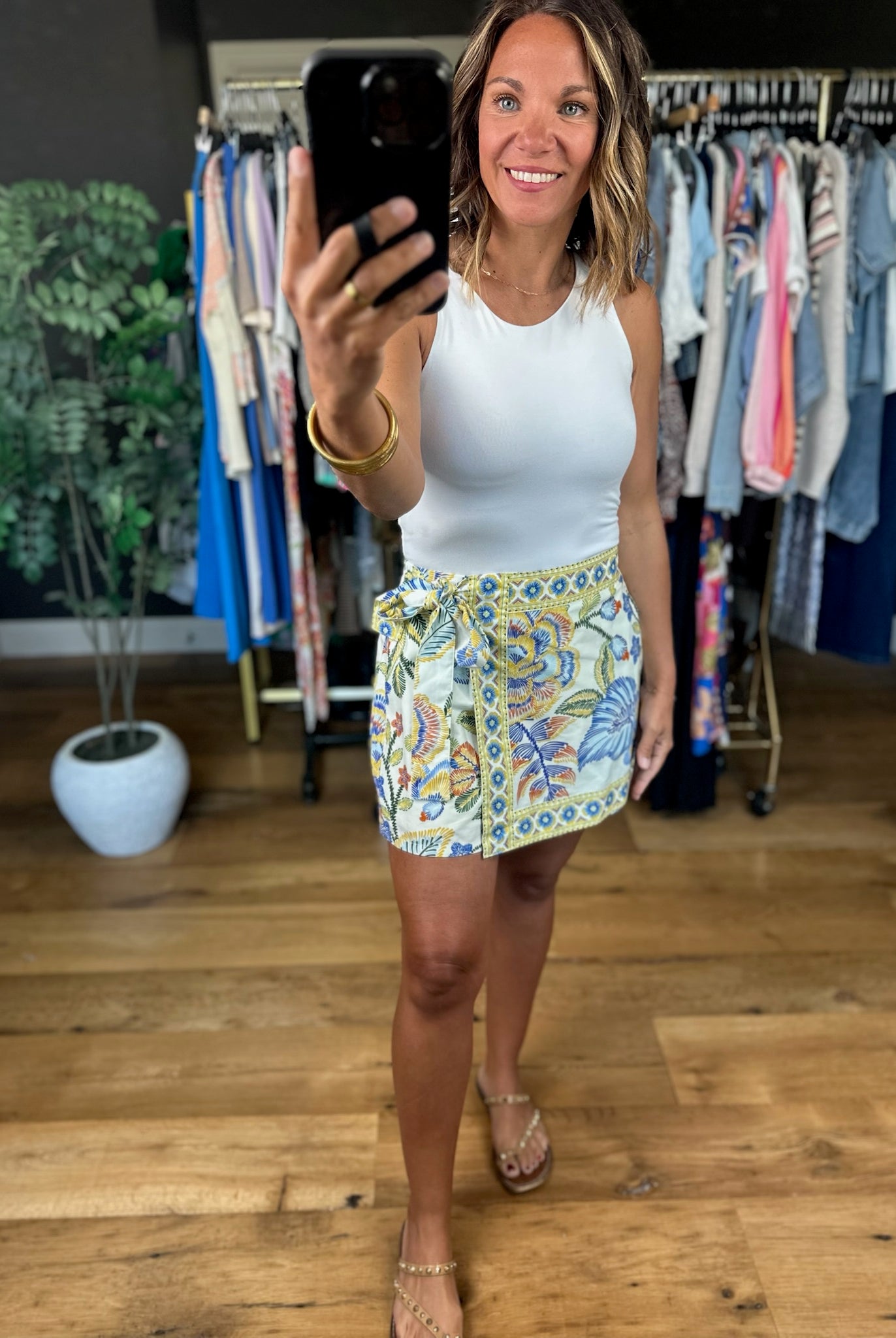 Sunshine Escape Skort-Skorts-Entro-Anna Kaytes Boutique, Women's Fashion Boutique in Grinnell, Iowa