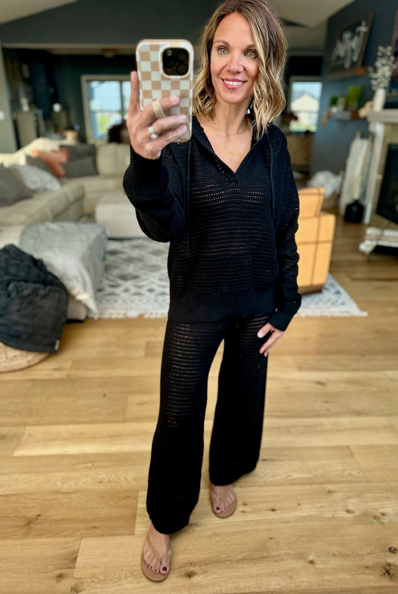 Thinking Of You Knit Set-Mono B-Anna Kaytes Boutique, Women's Fashion Boutique in Grinnell, Iowa