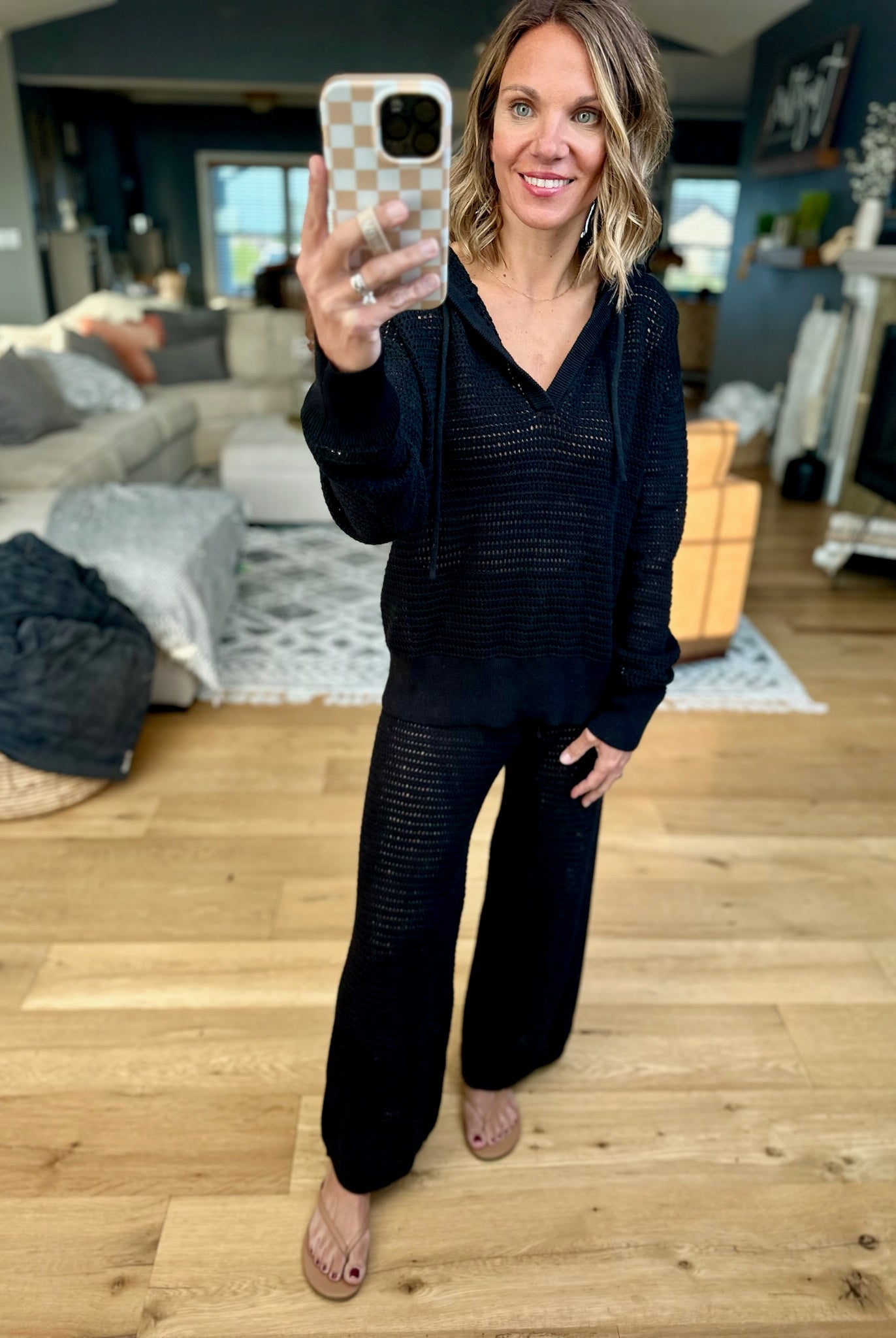 Thinking Of You Knit Set-Mono B-Anna Kaytes Boutique, Women's Fashion Boutique in Grinnell, Iowa