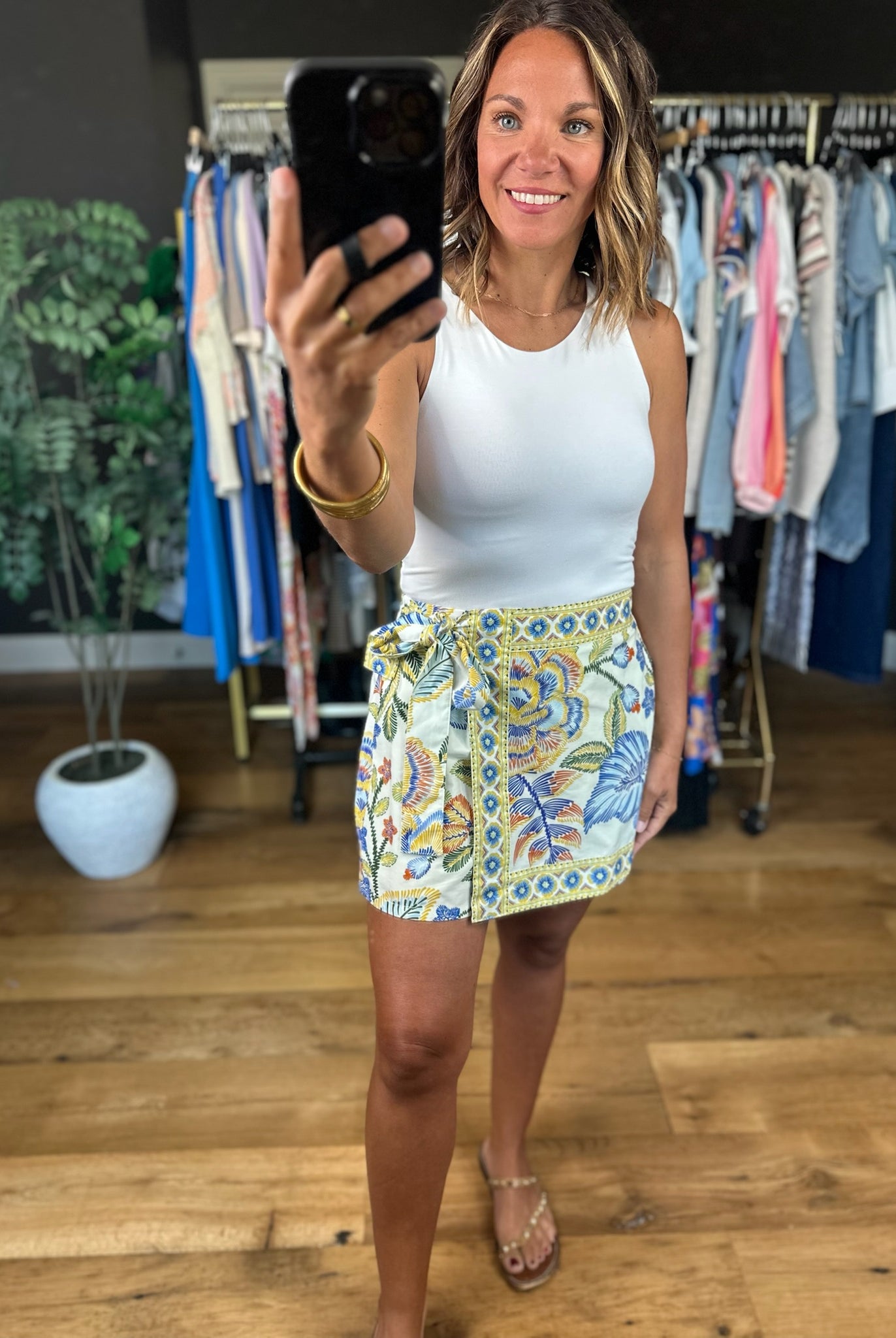 Sunshine Escape Skort-Skorts-Entro-Anna Kaytes Boutique, Women's Fashion Boutique in Grinnell, Iowa
