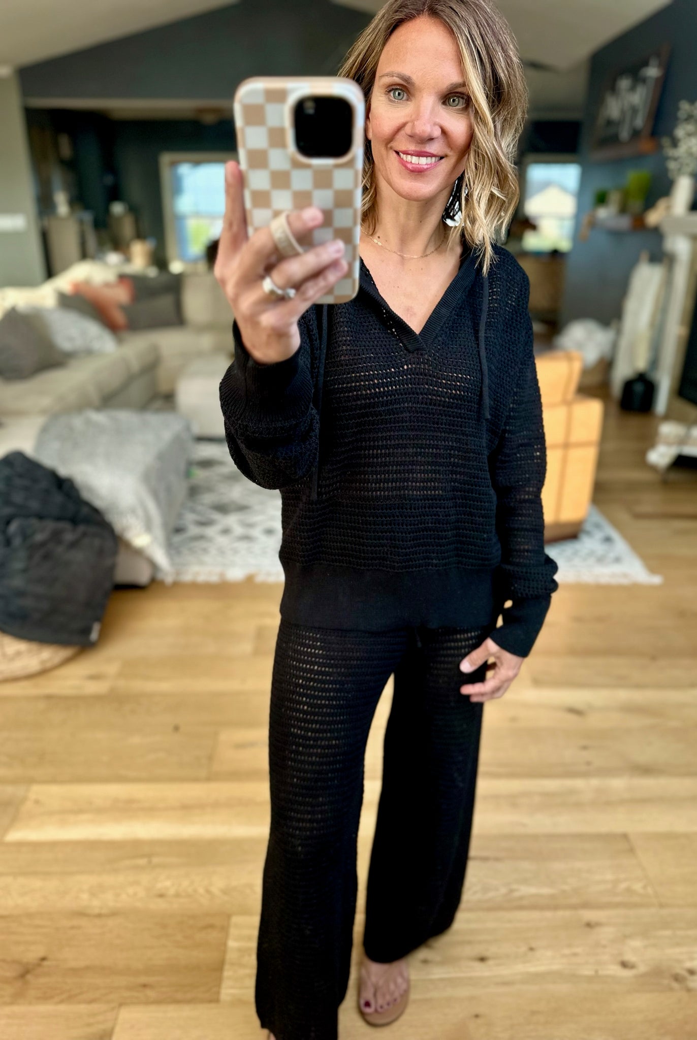 Thinking Of You Knit Set-Mono B-Anna Kaytes Boutique, Women's Fashion Boutique in Grinnell, Iowa