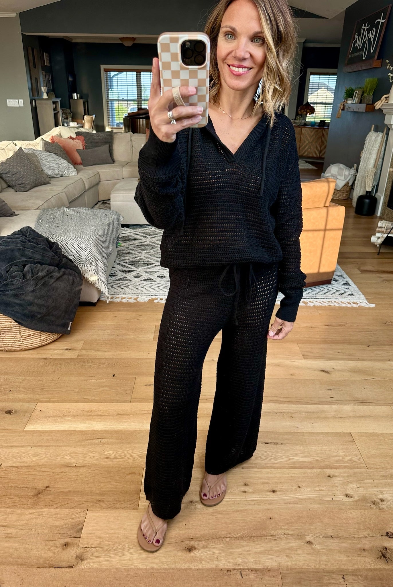 Thinking Of You Knit Set-Mono B-Anna Kaytes Boutique, Women's Fashion Boutique in Grinnell, Iowa