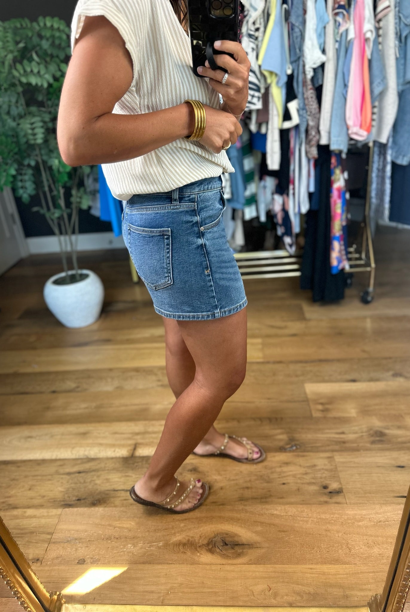 Z Supply Camila High-Rise A-Line Shorts-Shorts-Z Supply-Anna Kaytes Boutique, Women's Fashion Boutique in Grinnell, Iowa