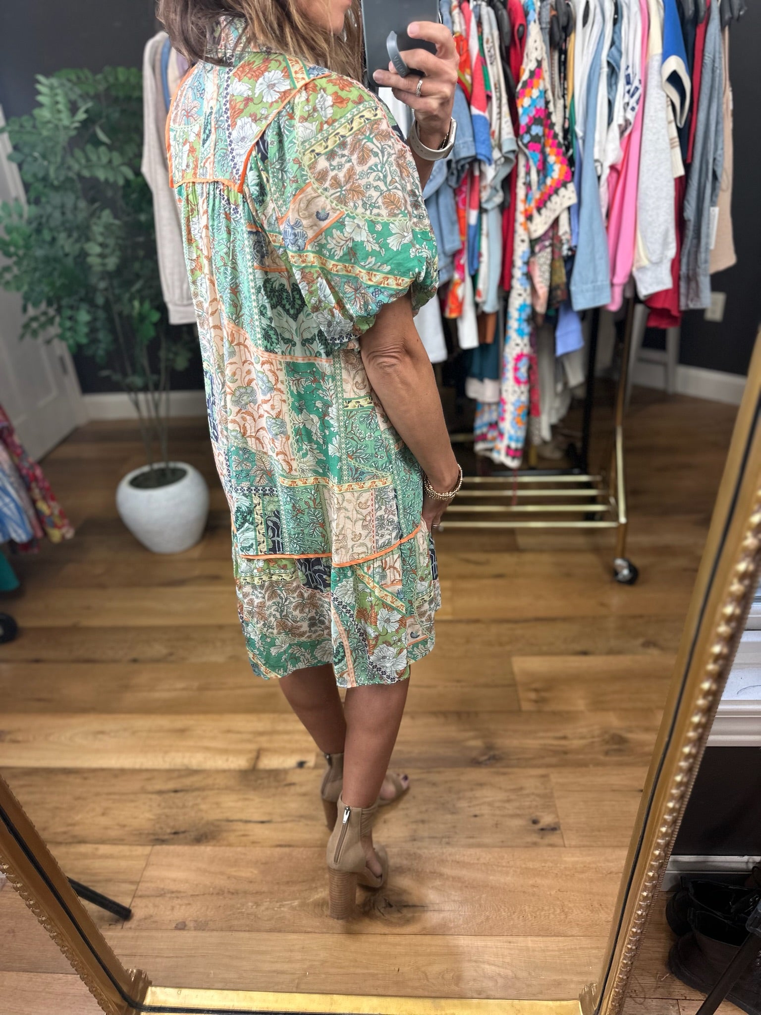 Down My Path Shift Dress-Dresses-Umgee-Anna Kaytes Boutique, Women's Fashion Boutique in Grinnell, Iowa