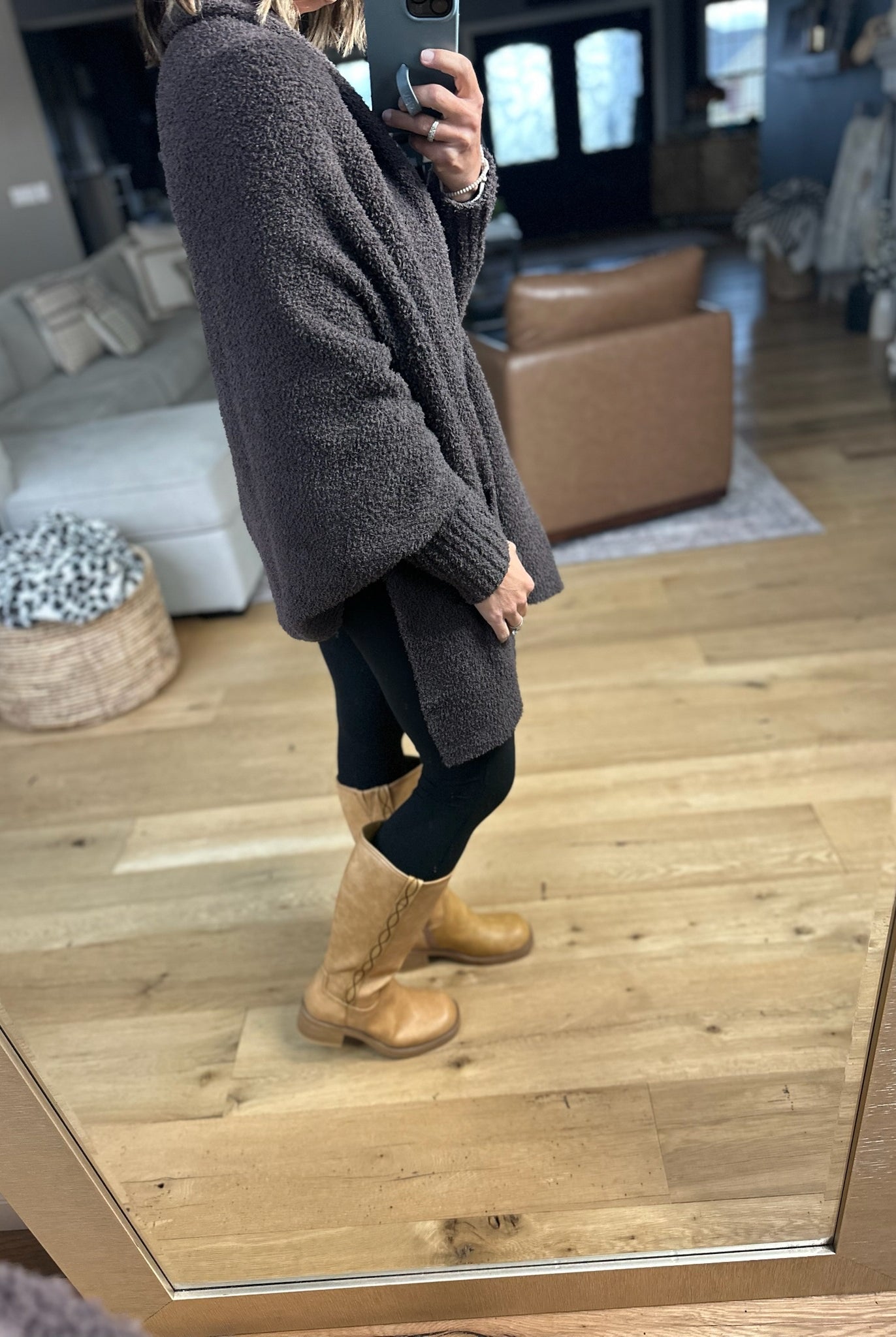 Cozy Intentions Pocket Cardigan-Sweaters-Blu Ivy-Anna Kaytes Boutique, Women's Fashion Boutique in Grinnell, Iowa