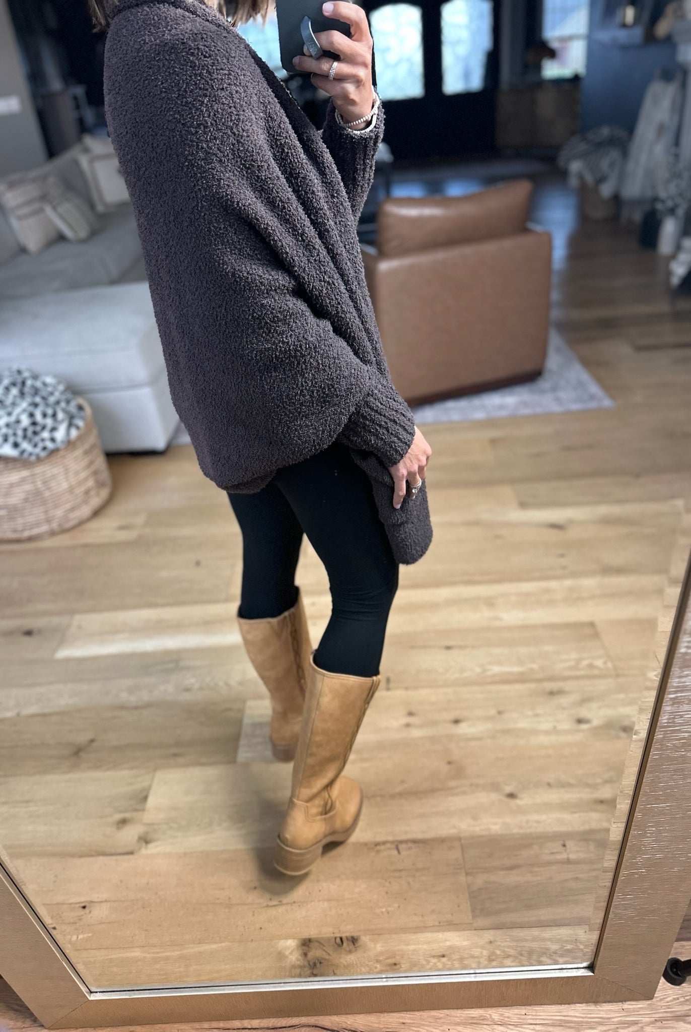 Cozy Intentions Pocket Cardigan-Sweaters-Blu Ivy-Anna Kaytes Boutique, Women's Fashion Boutique in Grinnell, Iowa