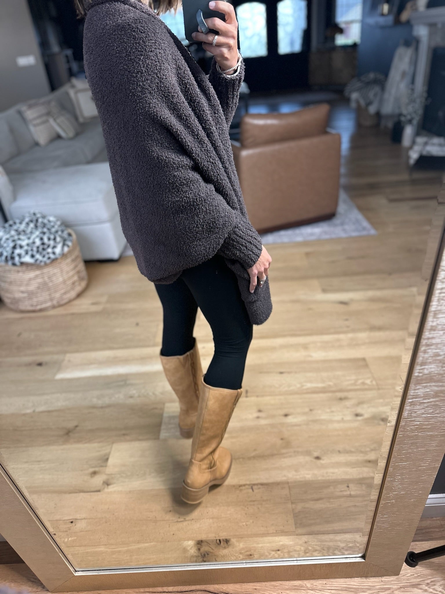 Cozy Intentions Pocket Cardigan-Sweaters-Blu Ivy-Anna Kaytes Boutique, Women's Fashion Boutique in Grinnell, Iowa