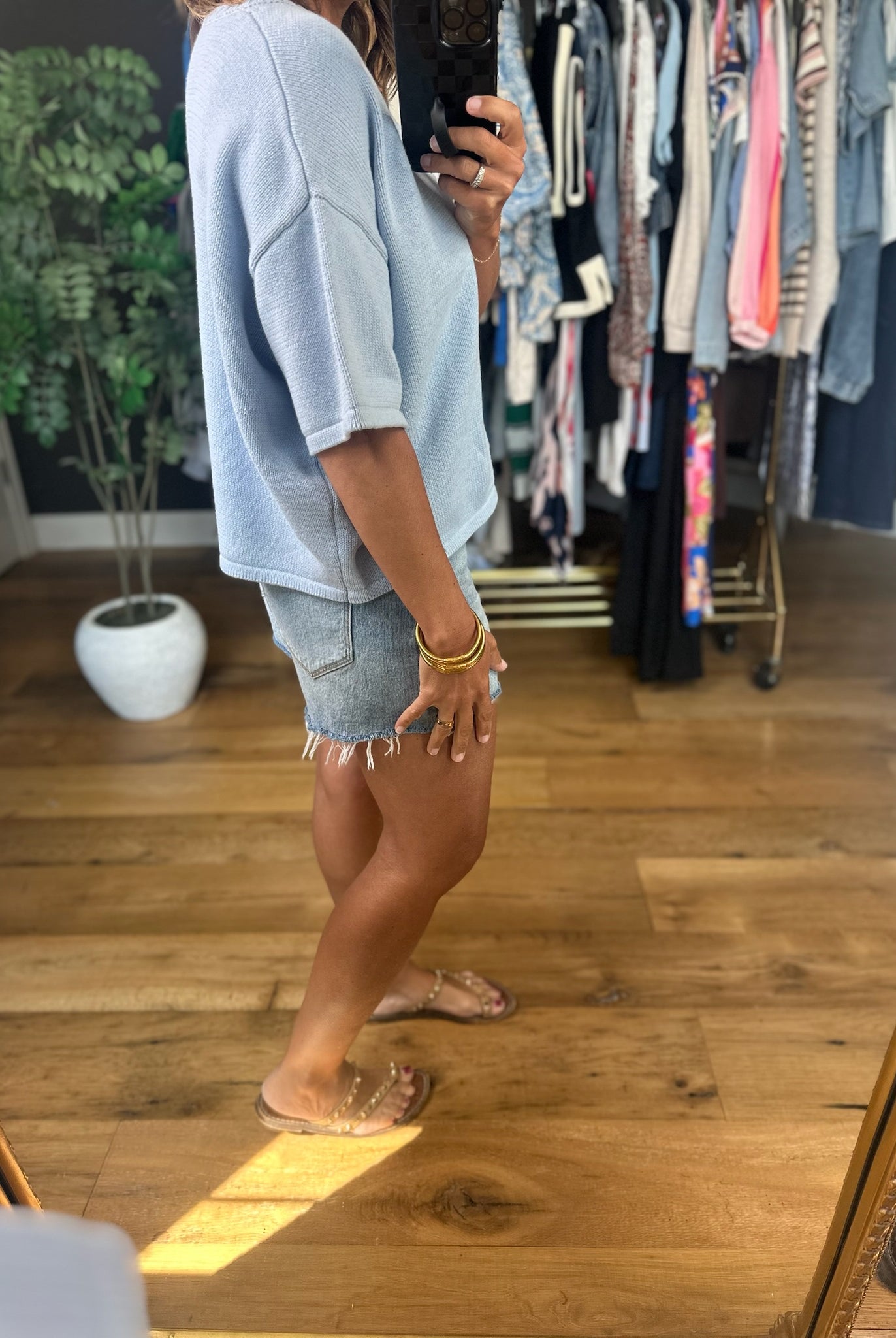 Just For Us Short-Sleeve Cardigan-Short Sleeves-Wishlist-Anna Kaytes Boutique, Women's Fashion Boutique in Grinnell, Iowa