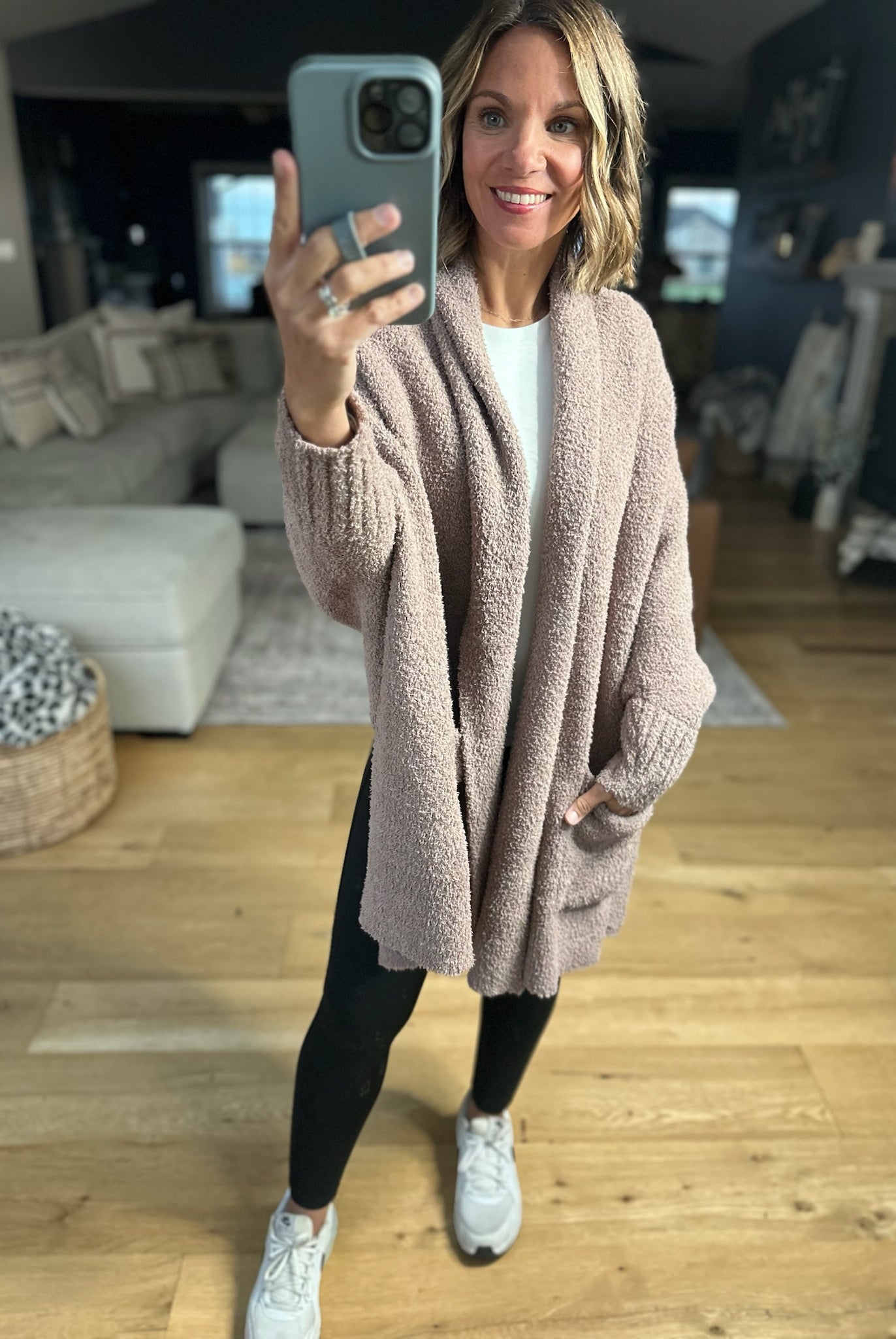 Cozy Intentions Pocket Cardigan-Sweaters-Blu Ivy-Anna Kaytes Boutique, Women's Fashion Boutique in Grinnell, Iowa