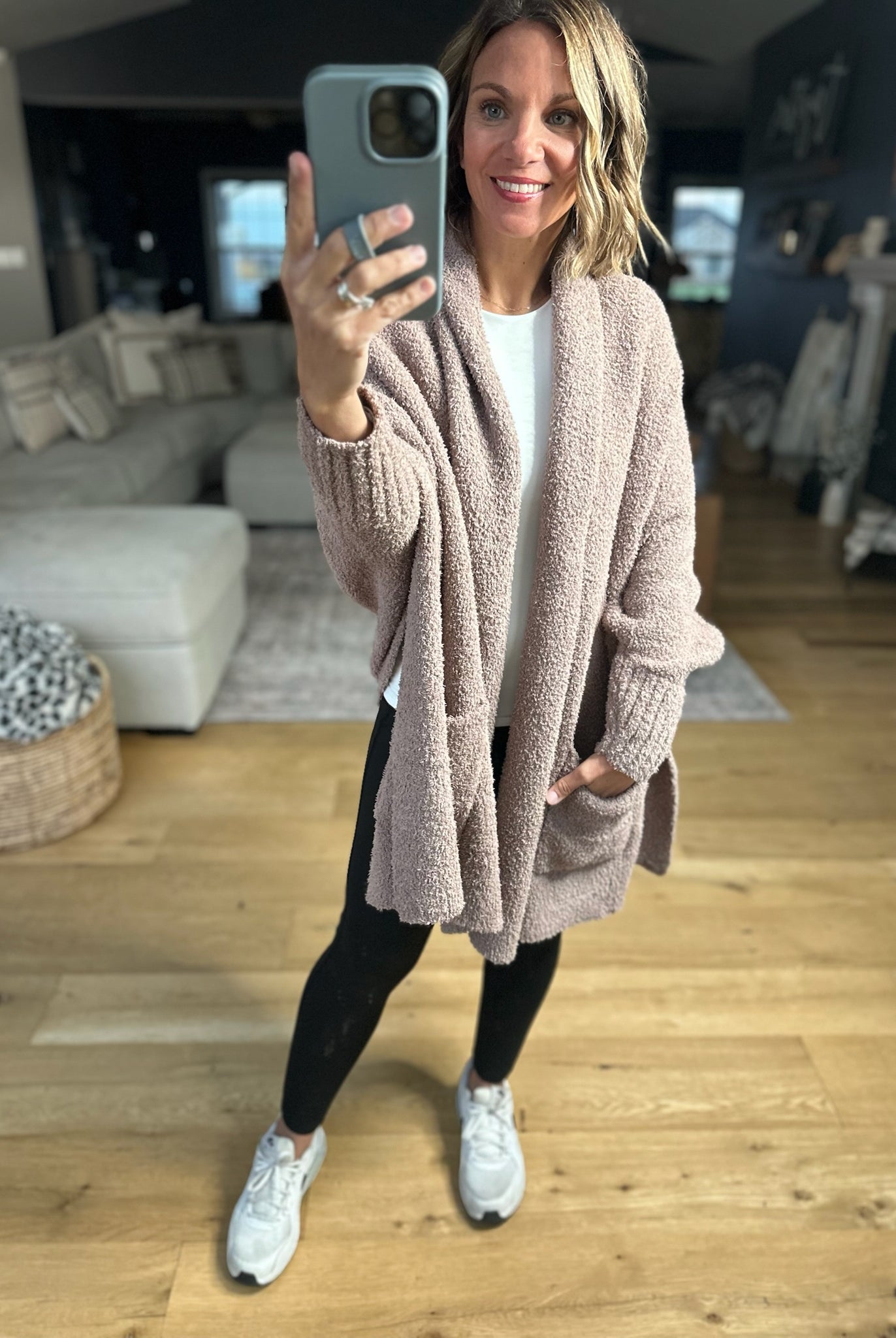 Cozy Intentions Pocket Cardigan-Sweaters-Blu Ivy-Anna Kaytes Boutique, Women's Fashion Boutique in Grinnell, Iowa