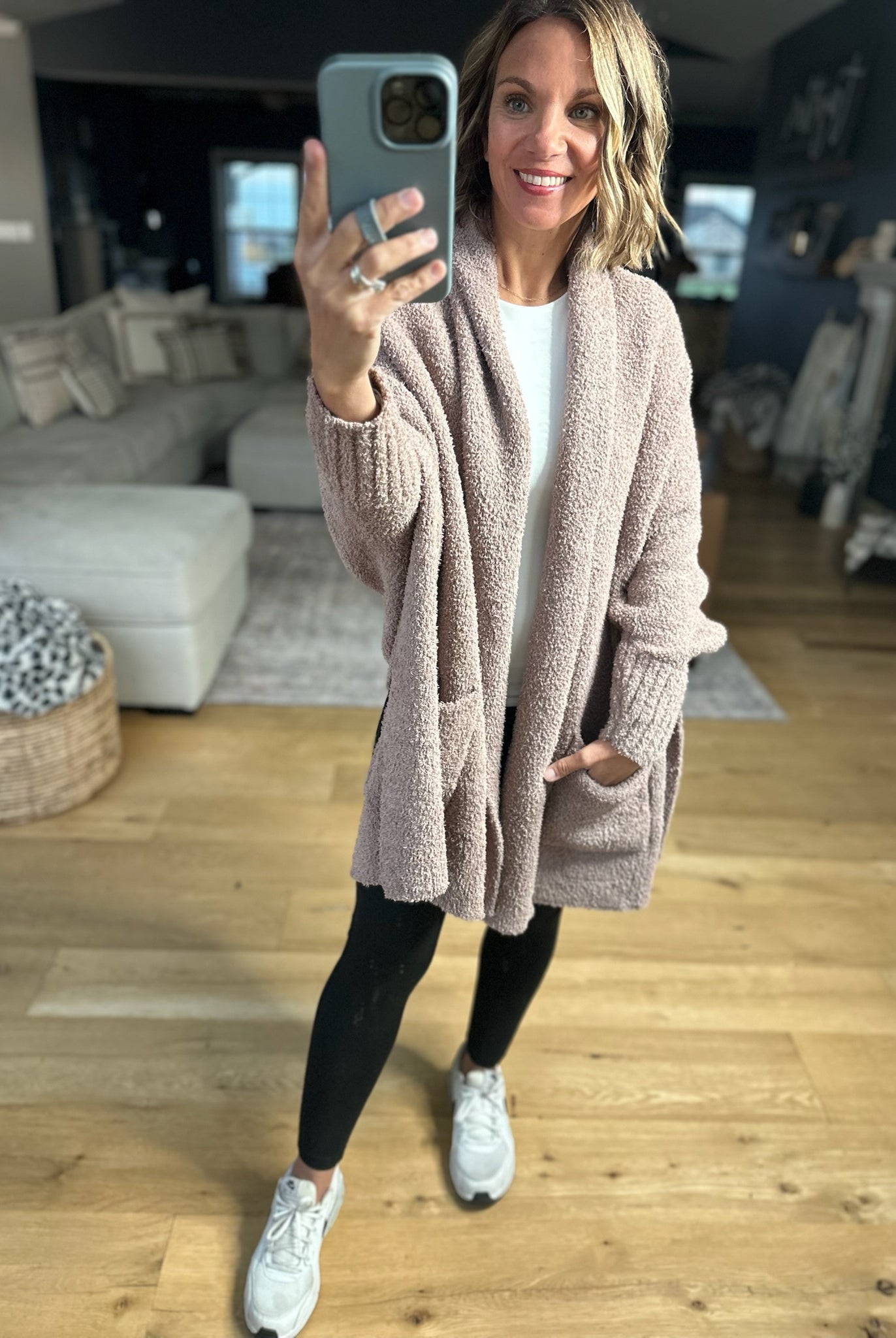 Cozy Intentions Pocket Cardigan-Sweaters-Blu Ivy-Anna Kaytes Boutique, Women's Fashion Boutique in Grinnell, Iowa