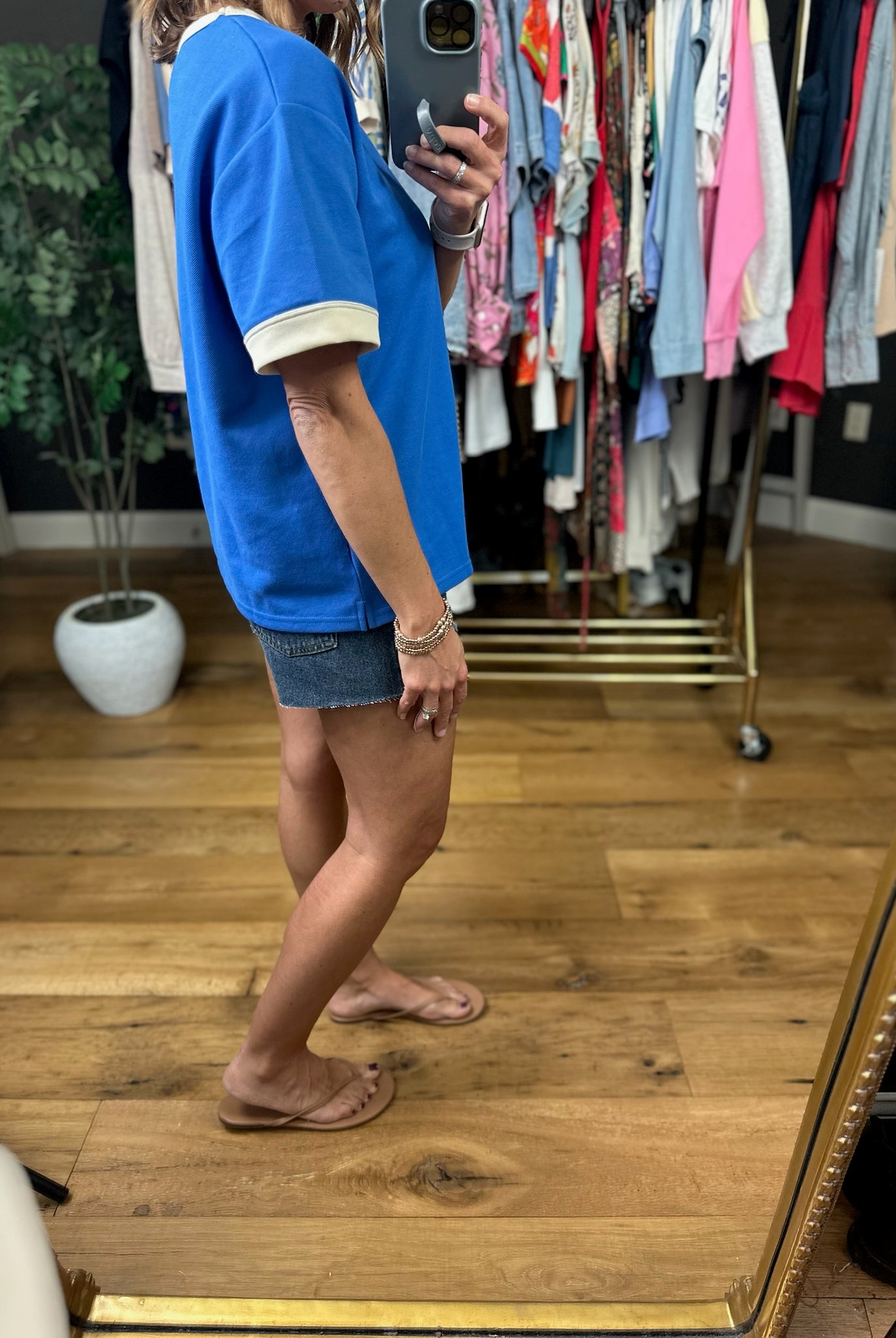 The Andie Short Sleeve Top-Short Sleeves-She & Sky-Anna Kaytes Boutique, Women's Fashion Boutique in Grinnell, Iowa