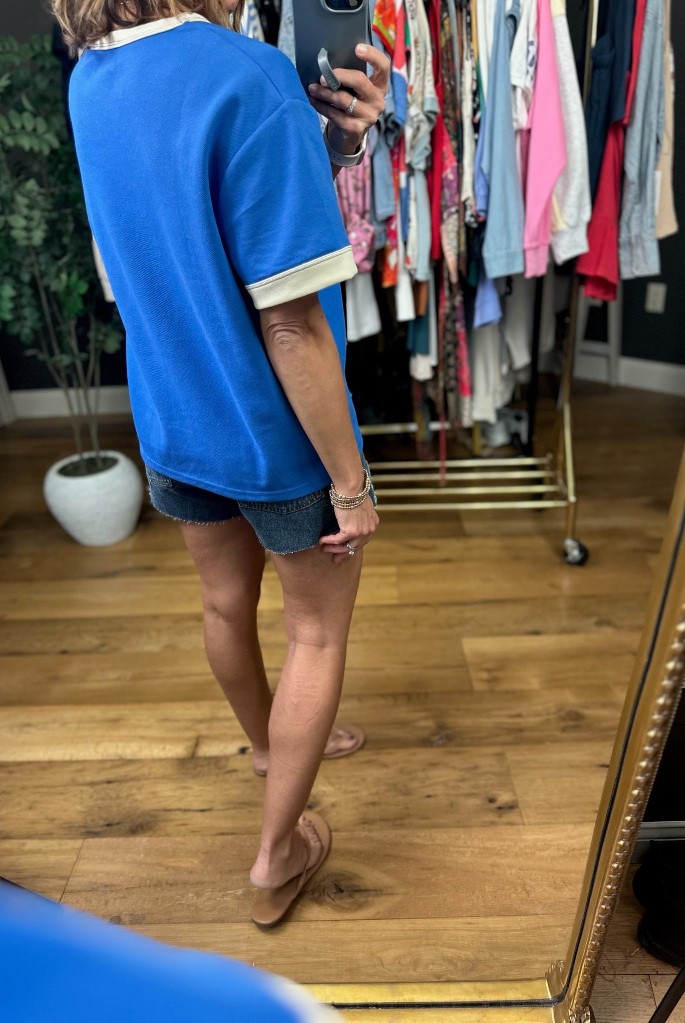 The Andie Short Sleeve Top-Short Sleeves-She & Sky-Anna Kaytes Boutique, Women's Fashion Boutique in Grinnell, Iowa
