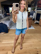 In My Business Button-Detail Vest-Wishlist-Anna Kaytes Boutique, Women's Fashion Boutique in Grinnell, Iowa