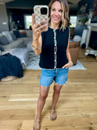 In My Business Button-Detail Vest-Wishlist-Anna Kaytes Boutique, Women's Fashion Boutique in Grinnell, Iowa