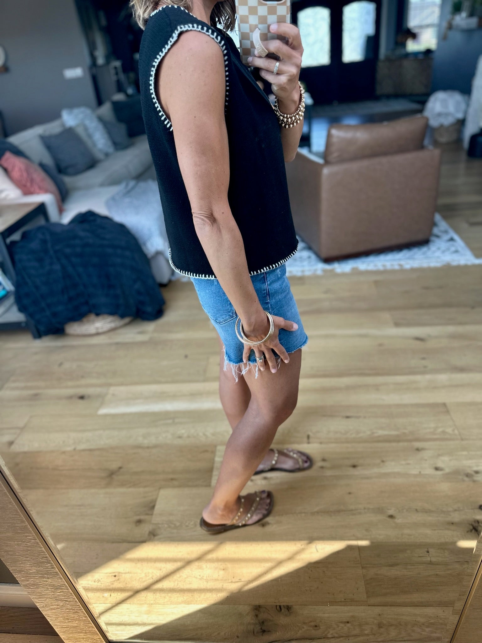 In My Business Button-Detail Vest-Wishlist-Anna Kaytes Boutique, Women's Fashion Boutique in Grinnell, Iowa