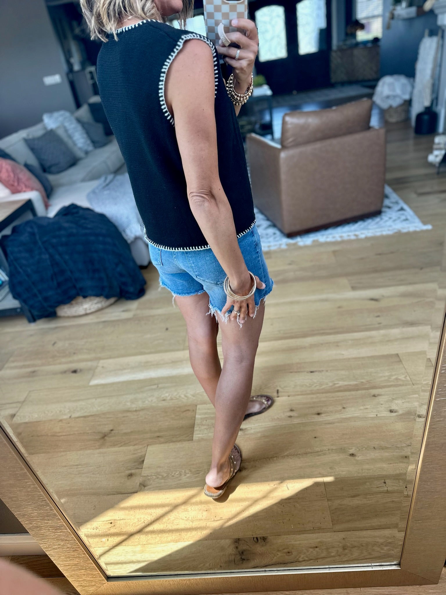 In My Business Button-Detail Vest-Wishlist-Anna Kaytes Boutique, Women's Fashion Boutique in Grinnell, Iowa