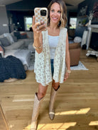 On Music Row Flowy Vest-POL-Anna Kaytes Boutique, Women's Fashion Boutique in Grinnell, Iowa