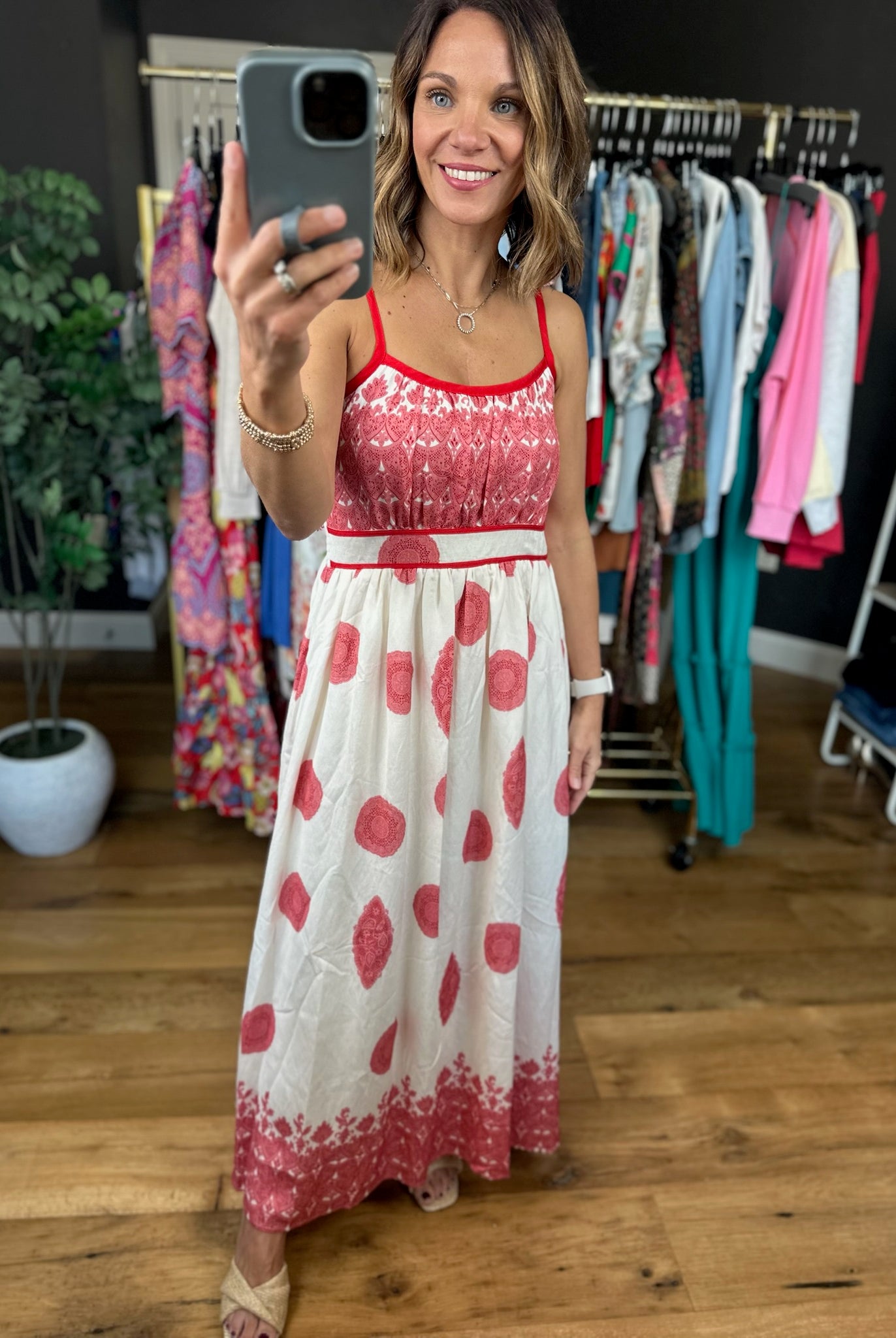 Warm Breeze Patterned Maxi Dress-Dresses-Jodifl-Anna Kaytes Boutique, Women's Fashion Boutique in Grinnell, Iowa