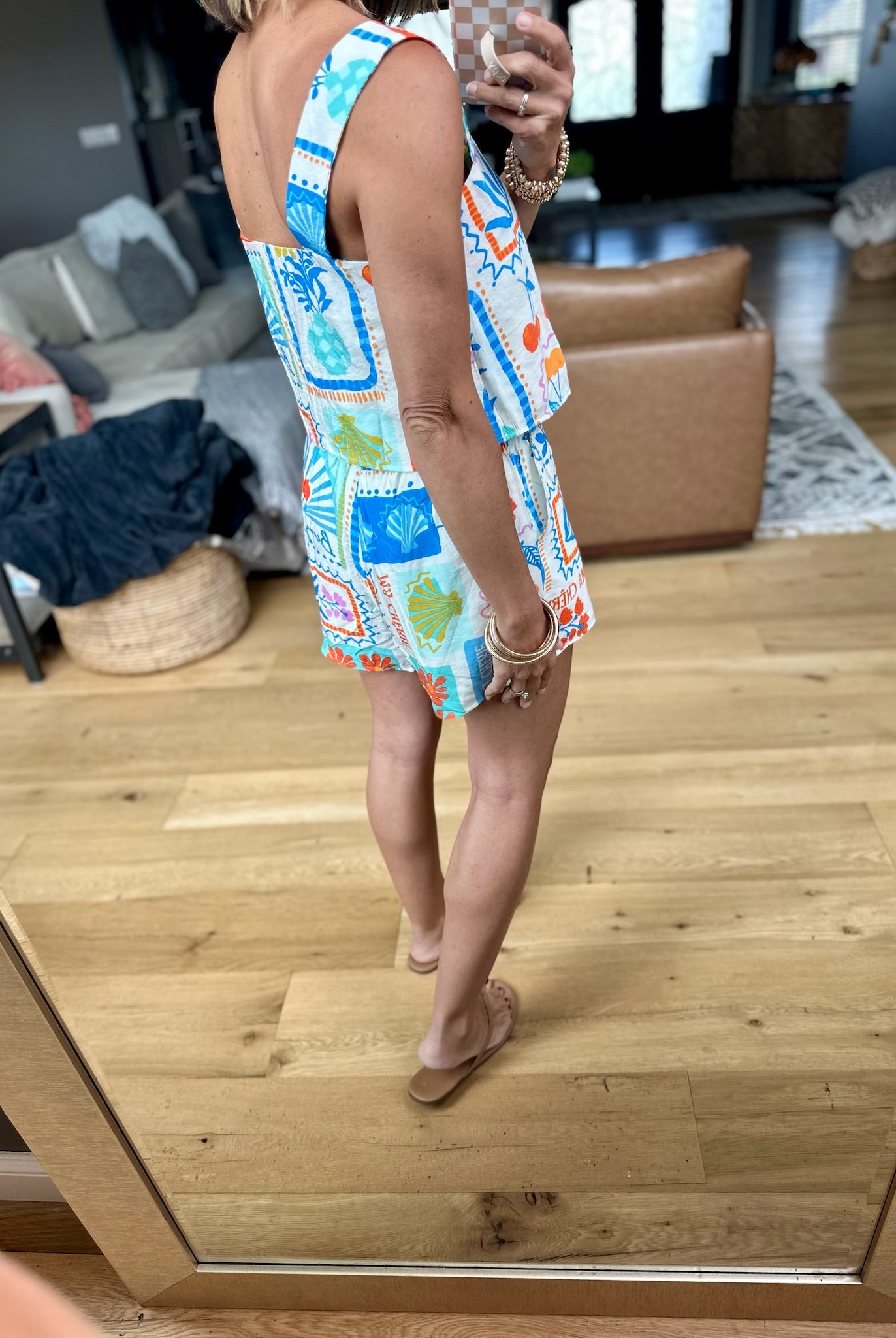A Summer Place Two-Piece Set - Off-White/Multi-Day & Moon-Anna Kaytes Boutique, Women's Fashion Boutique in Grinnell, Iowa