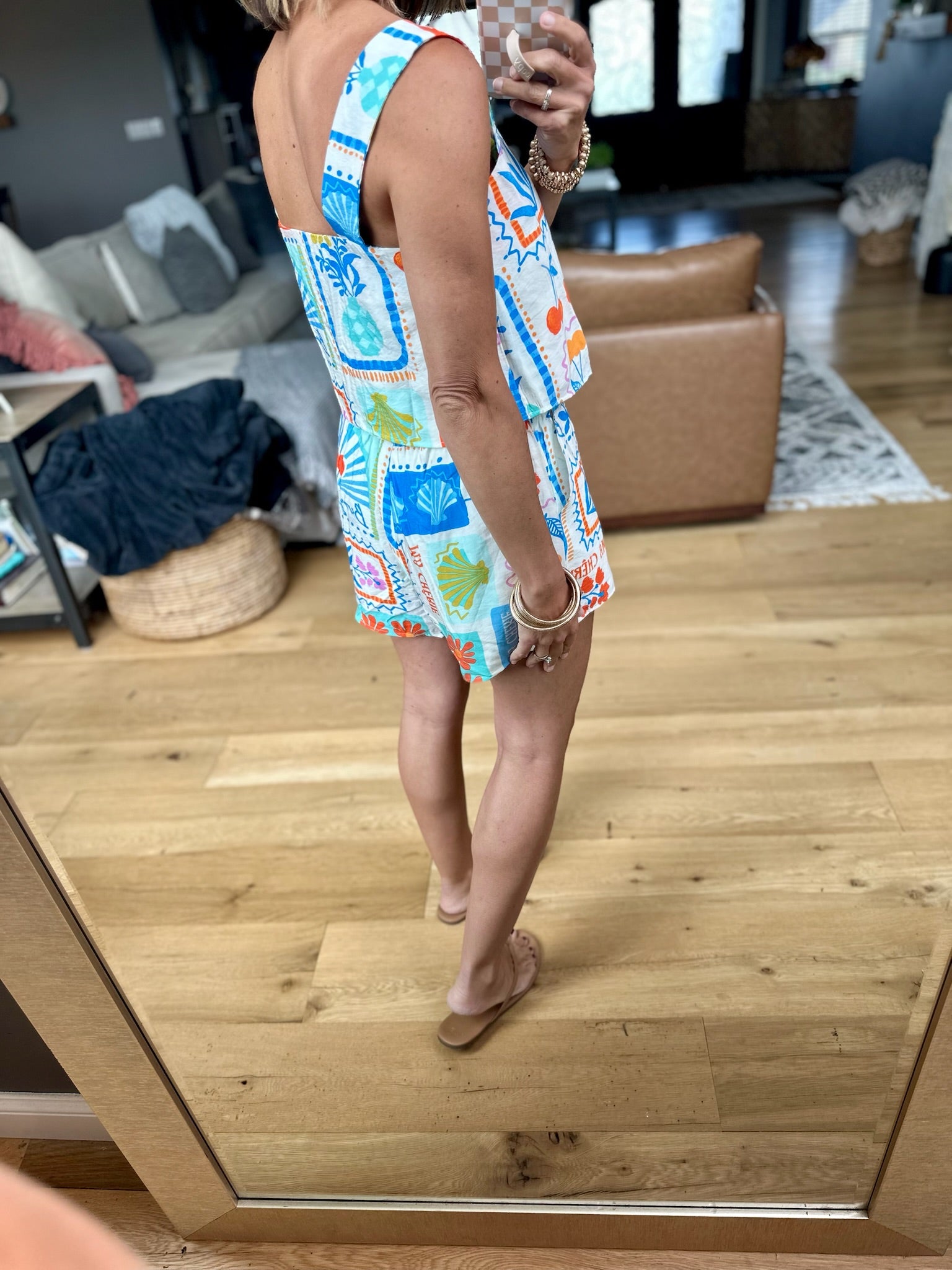 A Summer Place Two-Piece Set - Off-White/Multi-Day & Moon-Anna Kaytes Boutique, Women's Fashion Boutique in Grinnell, Iowa