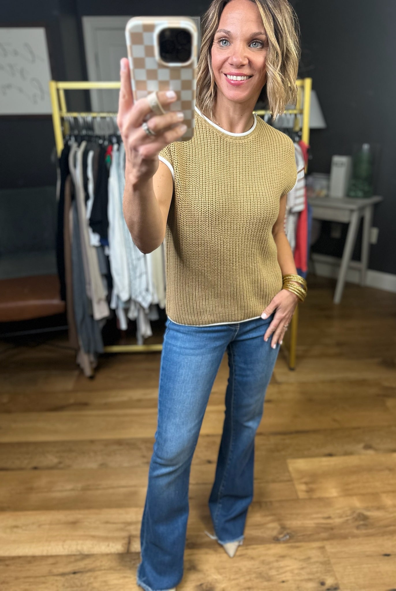 Truly Yours Knit Button-Detail Top - Multiple Options-Blu Pepper-Anna Kaytes Boutique, Women's Fashion Boutique in Grinnell, Iowa