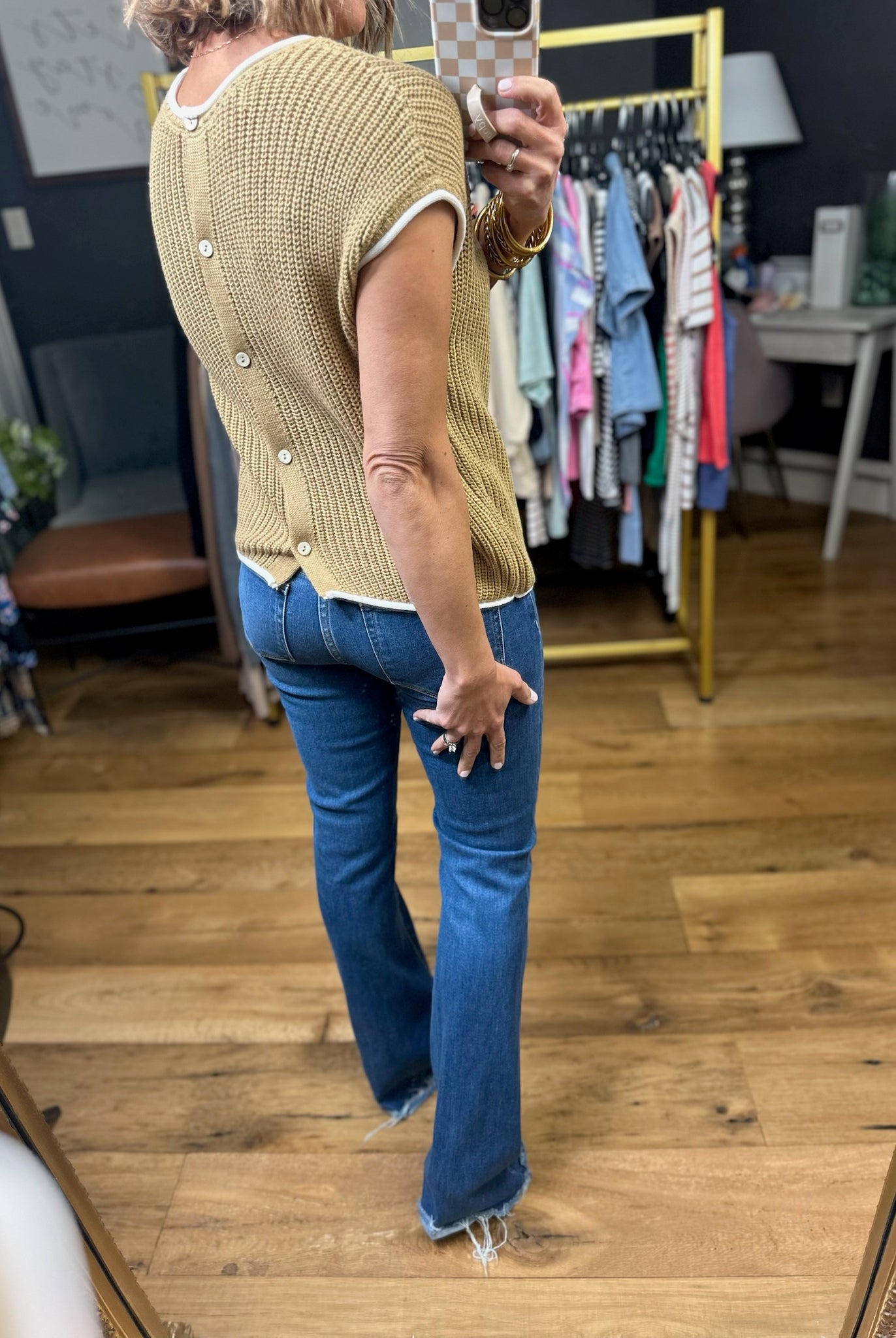 Truly Yours Knit Button-Detail Top - Multiple Options-Blu Pepper-Anna Kaytes Boutique, Women's Fashion Boutique in Grinnell, Iowa