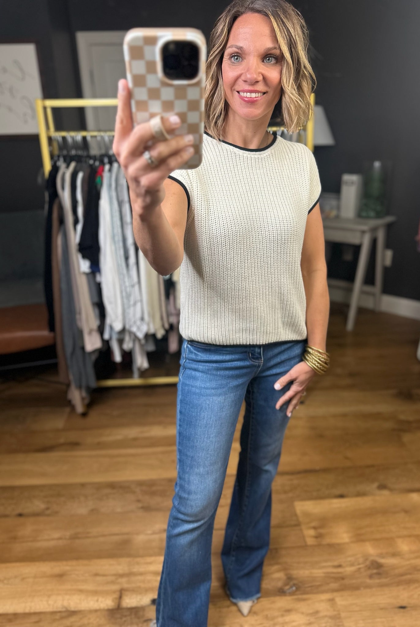 Truly Yours Knit Button-Detail Top - Multiple Options-Blu Pepper-Anna Kaytes Boutique, Women's Fashion Boutique in Grinnell, Iowa