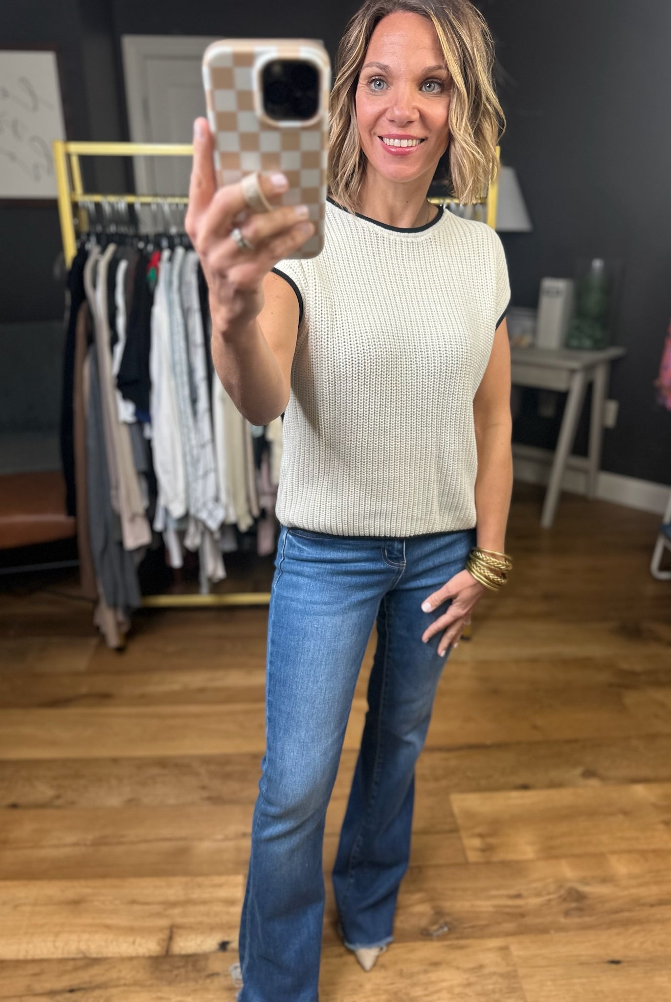 Truly Yours Knit Button-Detail Top - Multiple Options-Blu Pepper-Anna Kaytes Boutique, Women's Fashion Boutique in Grinnell, Iowa