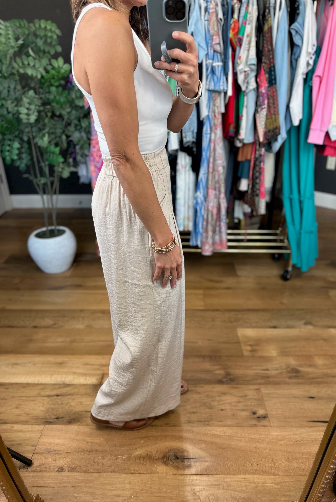 Kind Of Day Wide-Leg Pocket Pant-Pants-Umgee-Anna Kaytes Boutique, Women's Fashion Boutique in Grinnell, Iowa