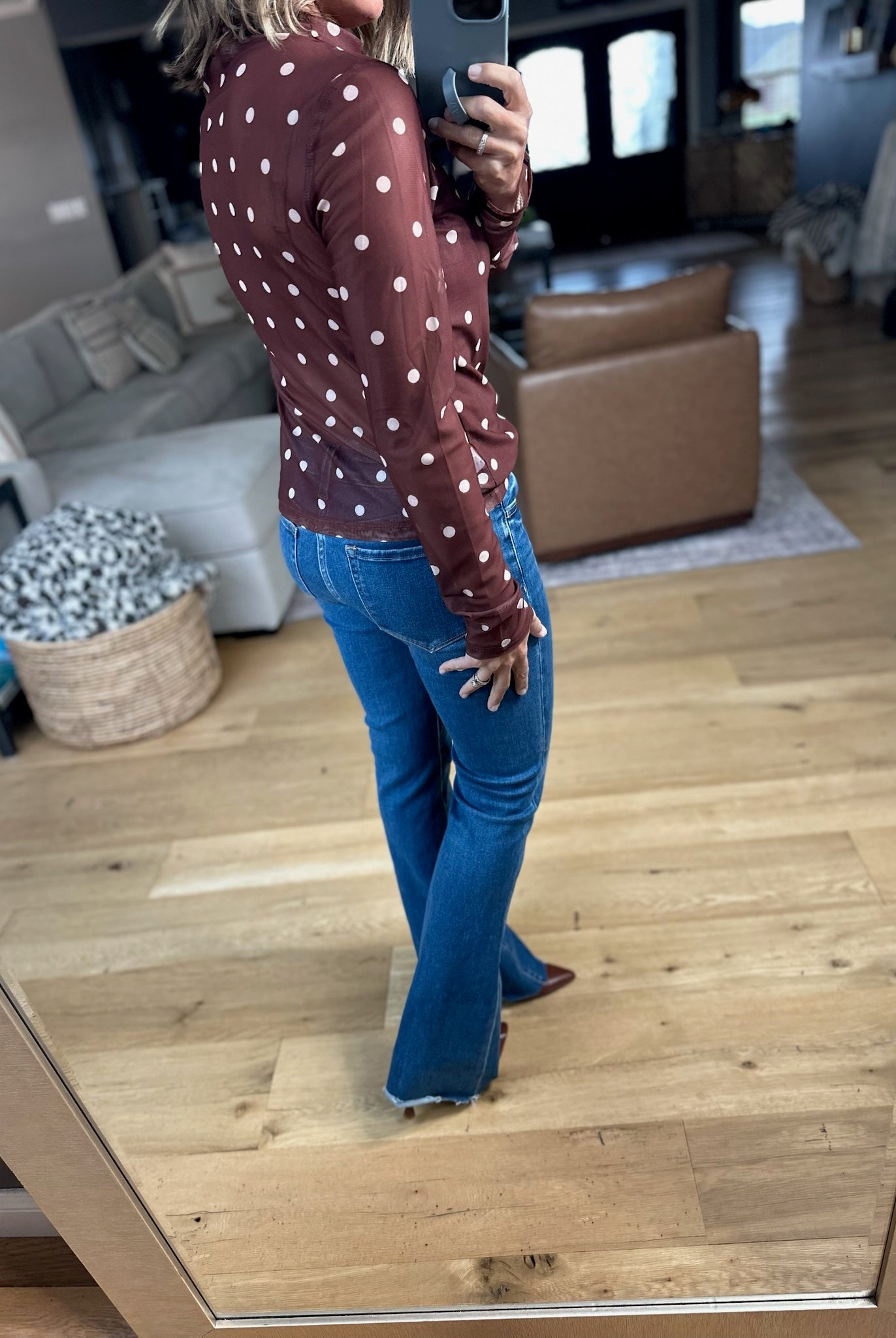 Call Me Wonderful Mock-Neck Top-Long Sleeves-Wishlist-Anna Kaytes Boutique, Women's Fashion Boutique in Grinnell, Iowa