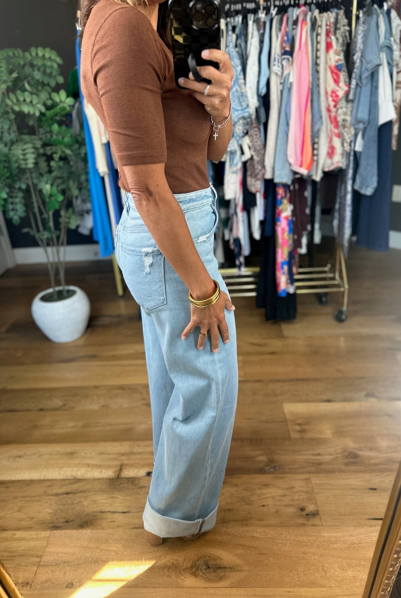 Keep Me In Mind Fitted Top-Short Sleeves-be cool-Anna Kaytes Boutique, Women's Fashion Boutique in Grinnell, Iowa