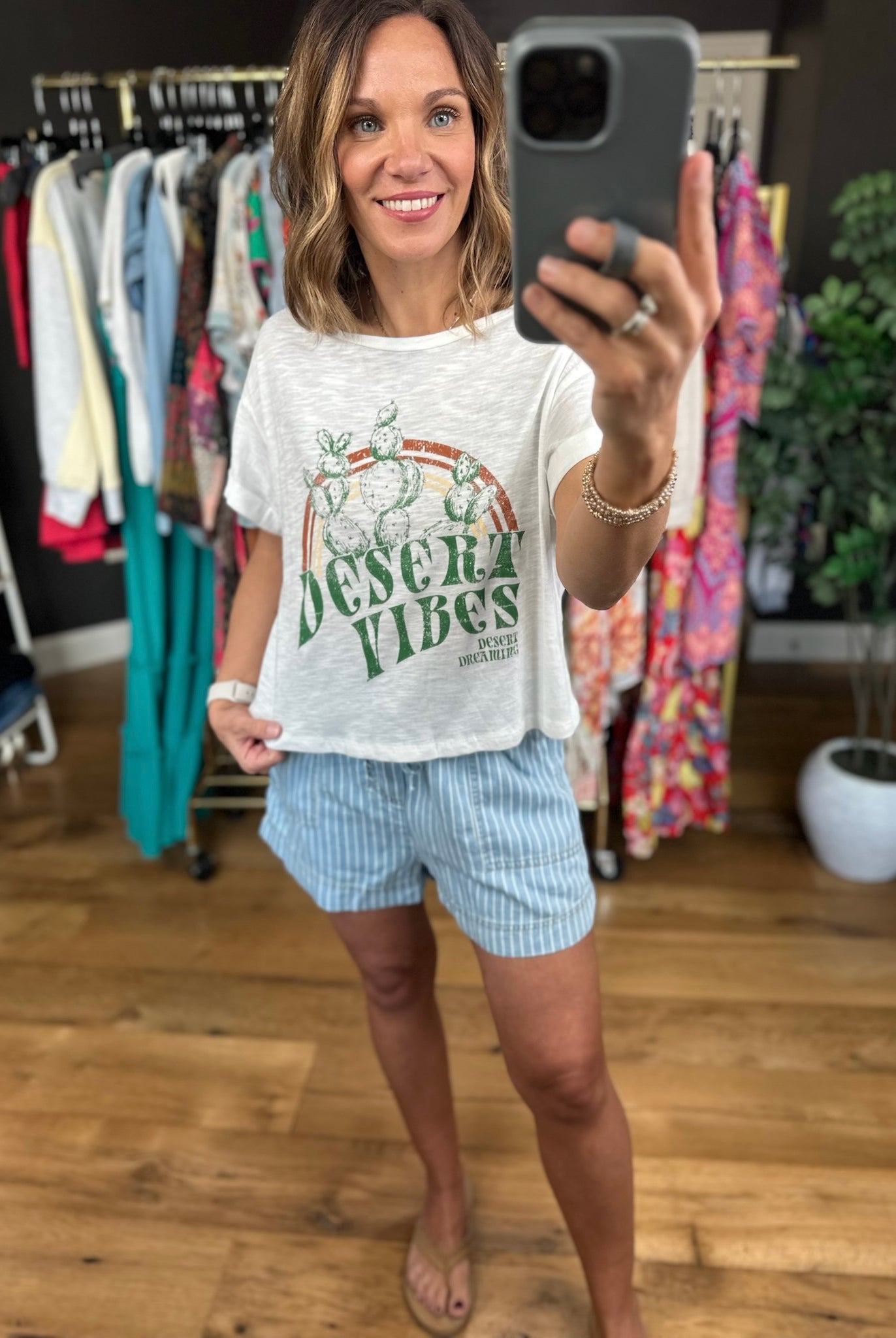 Desert Vibes Graphic Tee-Short Sleeves-Saints & Hearts-Anna Kaytes Boutique, Women's Fashion Boutique in Grinnell, Iowa