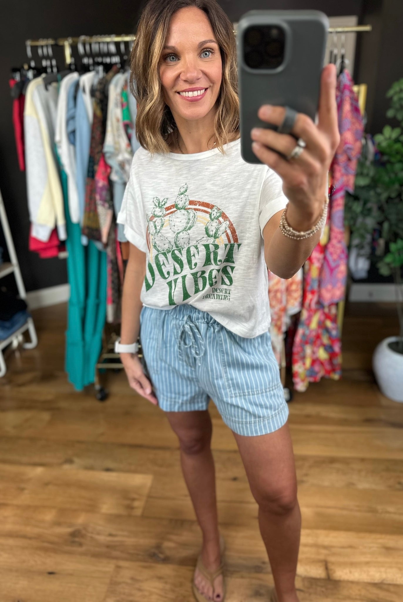 Desert Vibes Graphic Tee-Short Sleeves-Saints & Hearts-Anna Kaytes Boutique, Women's Fashion Boutique in Grinnell, Iowa