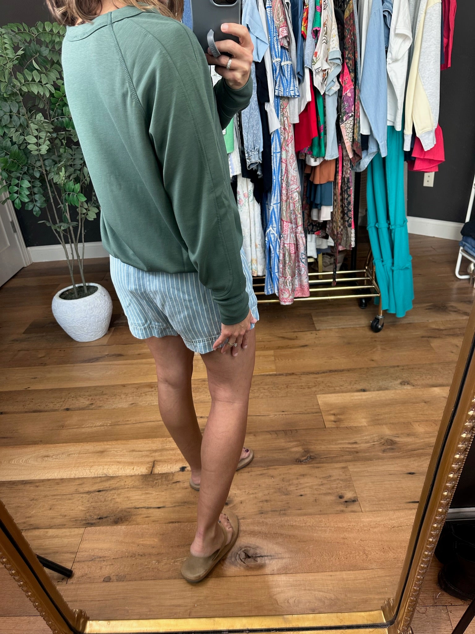 For The Better Scuba Crewneck Pullover - Ash Jade-Sweaters-Zenana-Anna Kaytes Boutique, Women's Fashion Boutique in Grinnell, Iowa
