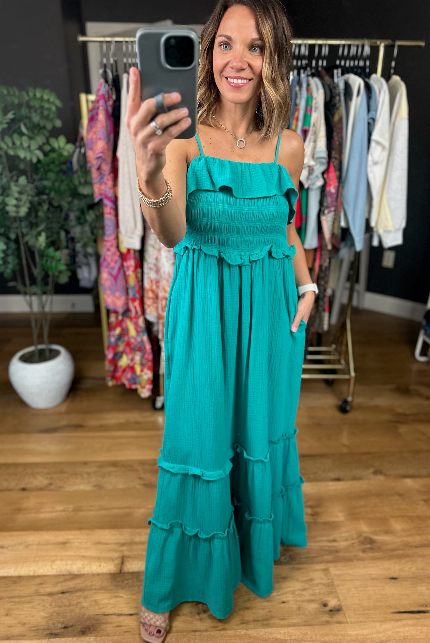 Spring Forward Pocket Maxi Dress-Dresses-Wishlist-Anna Kaytes Boutique, Women's Fashion Boutique in Grinnell, Iowa