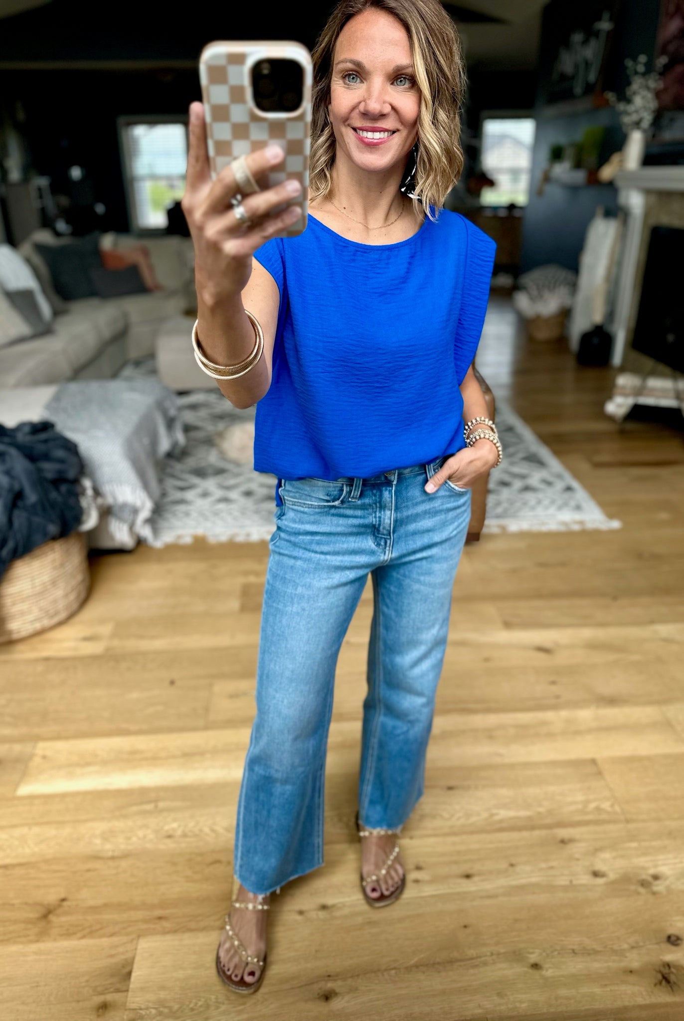 In The Right Place Drop-Shoulder Top-Les Amis-Anna Kaytes Boutique, Women's Fashion Boutique in Grinnell, Iowa