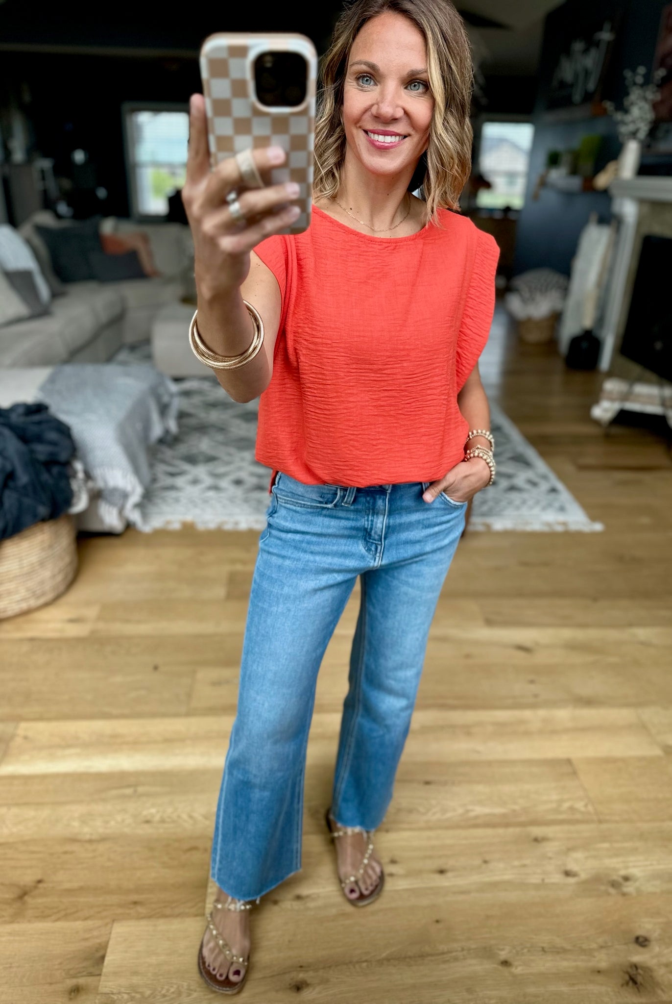 In The Right Place Drop-Shoulder Top-Les Amis-Anna Kaytes Boutique, Women's Fashion Boutique in Grinnell, Iowa