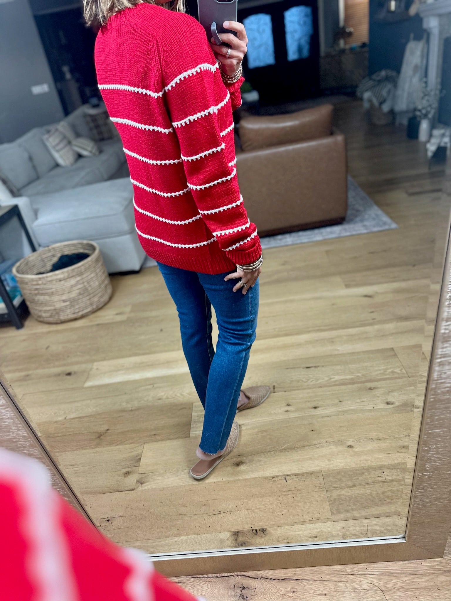 Something New Striped Knit Sweater-Staccato-Anna Kaytes Boutique, Women's Fashion Boutique in Grinnell, Iowa