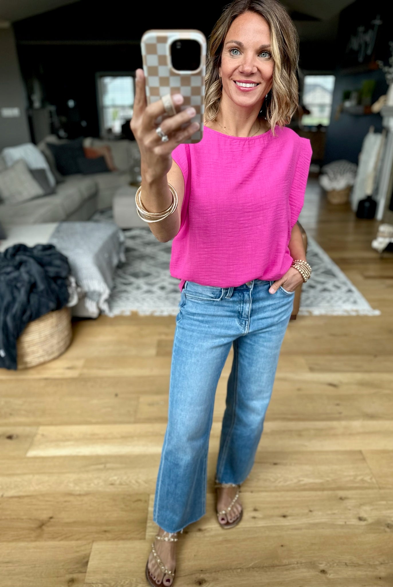 In The Right Place Drop-Shoulder Top-Les Amis-Anna Kaytes Boutique, Women's Fashion Boutique in Grinnell, Iowa