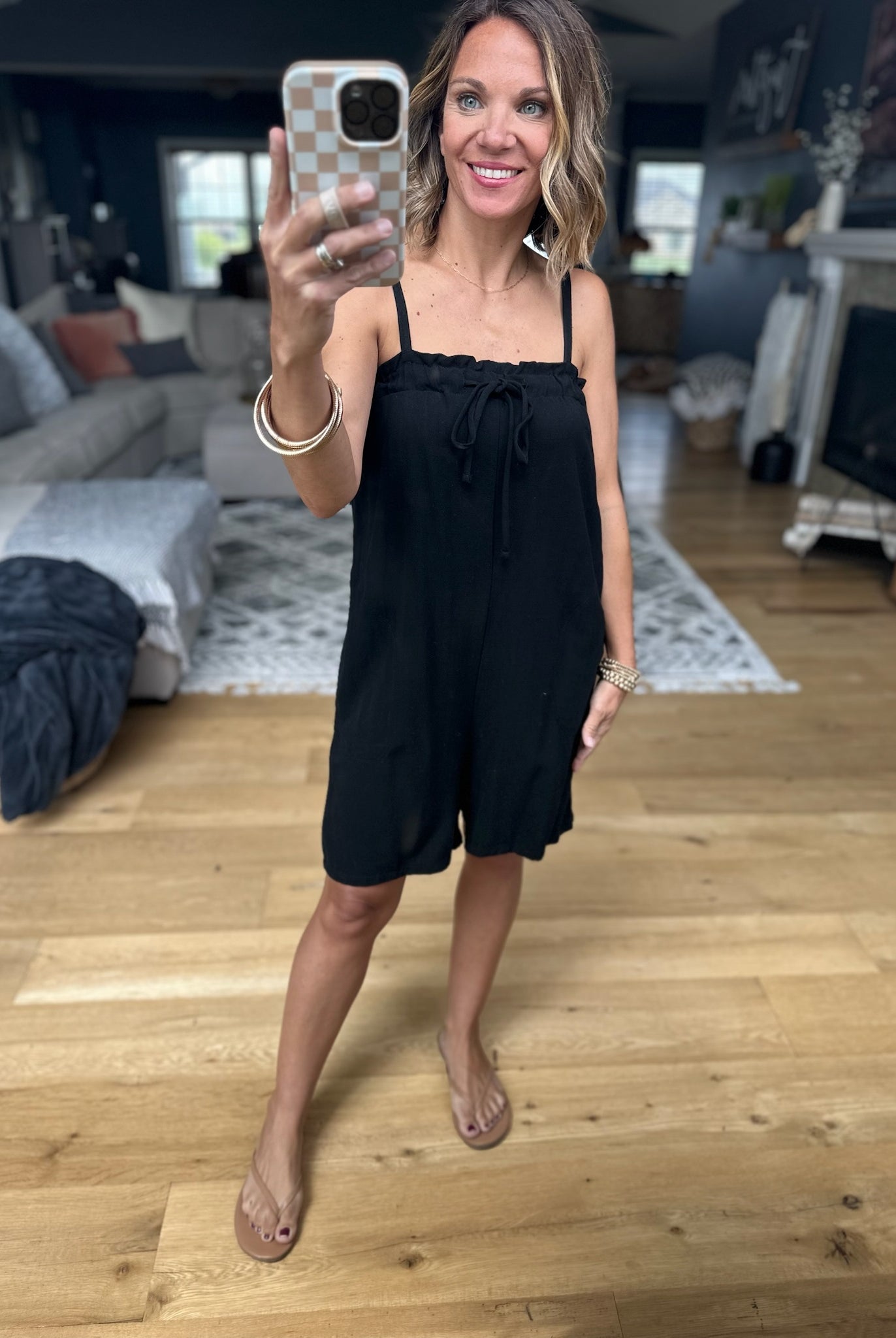 Go And Warn You Romper - Black-Wasabi & Mint-Anna Kaytes Boutique, Women's Fashion Boutique in Grinnell, Iowa