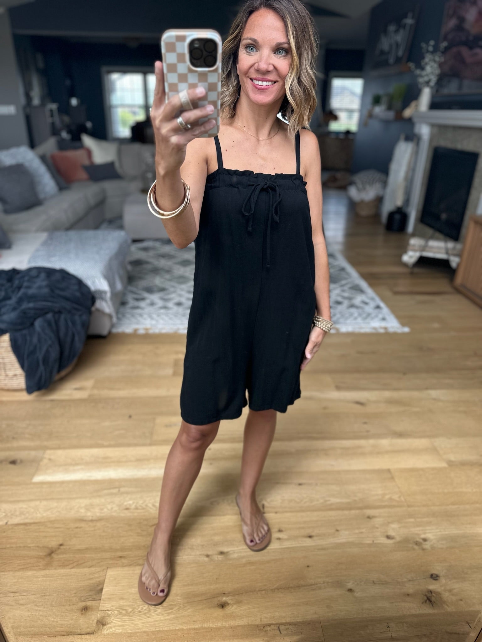 Go And Warn You Romper - Black-Wasabi & Mint-Anna Kaytes Boutique, Women's Fashion Boutique in Grinnell, Iowa